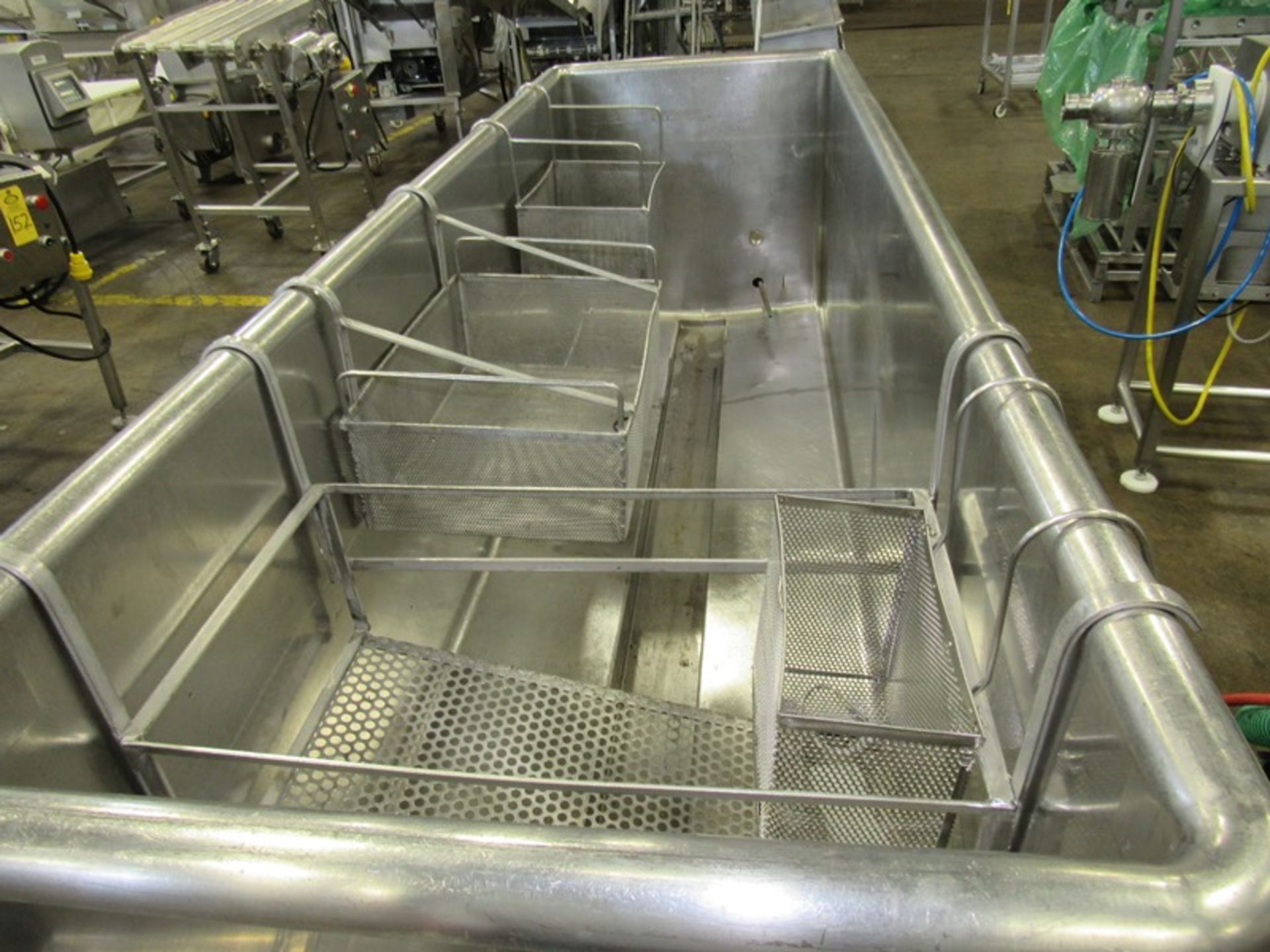 Sani-Matic Mdl. BWJ375 Stainless Steel COP Tank, 30" X 102" L X 30" D tank, 1" piping to jets, (3) - Image 6 of 8