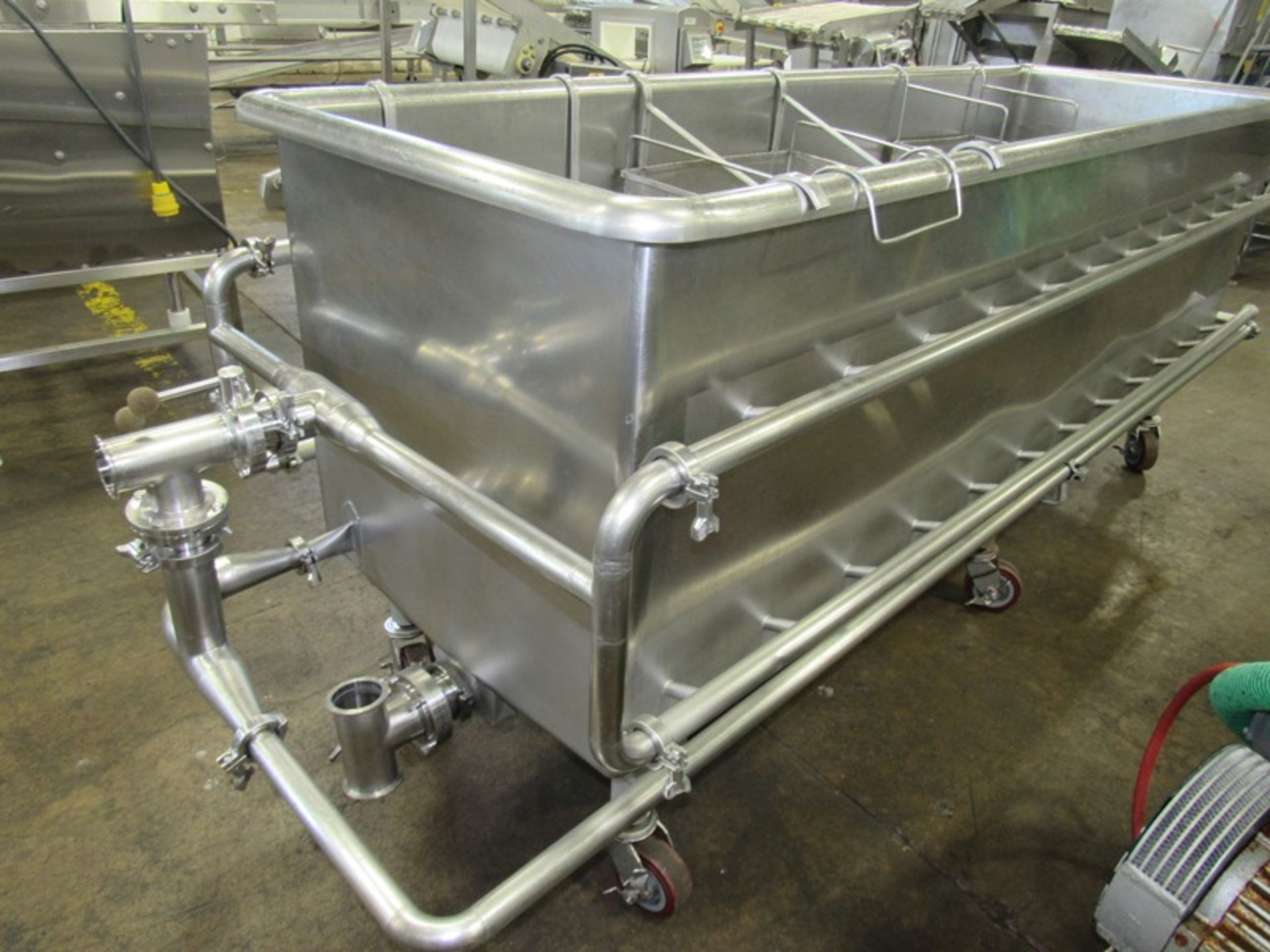 Sani-Matic Mdl. BWJ375 Stainless Steel COP Tank, 30" X 102" L X 30" D tank, 1" piping to jets, (3) - Image 4 of 8