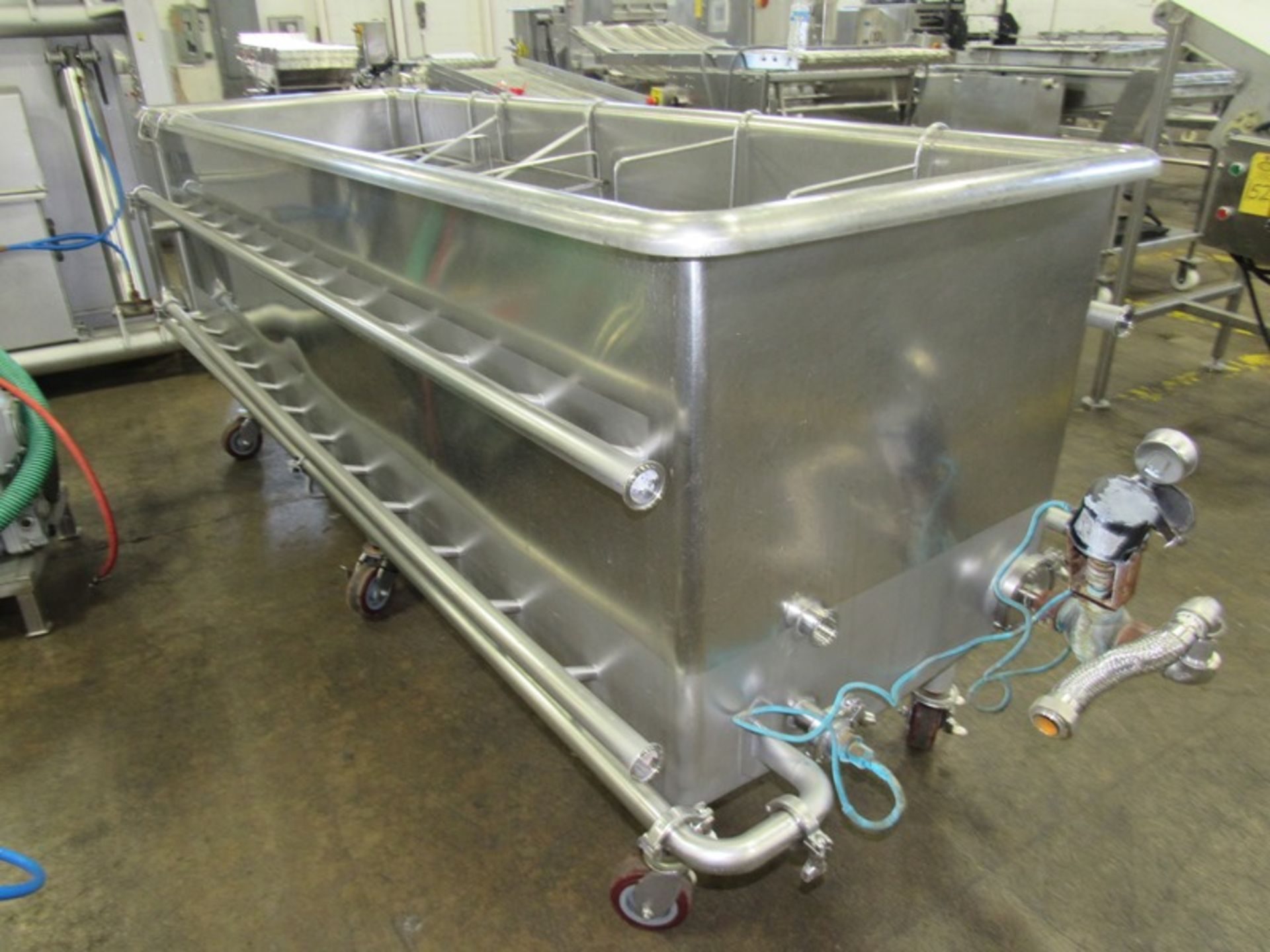 Sani-Matic Mdl. BWJ375 Stainless Steel COP Tank, 30" X 102" L X 30" D tank, 1" piping to jets, (3) - Image 3 of 8