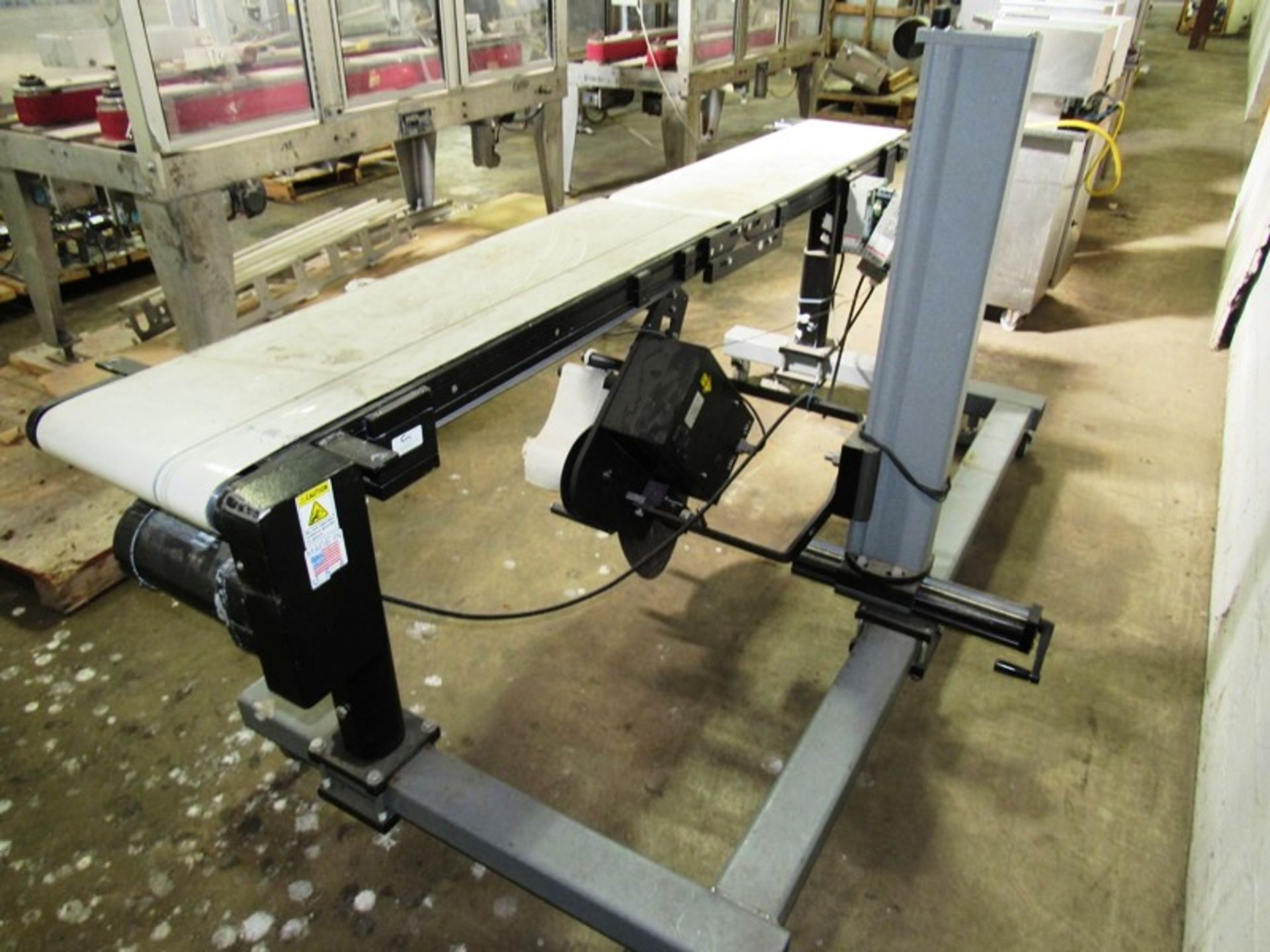 ID Technology Mdl. ST1000 Portable Conveyor with bottom label applicator, 120 volts, Ser. # - Image 4 of 6