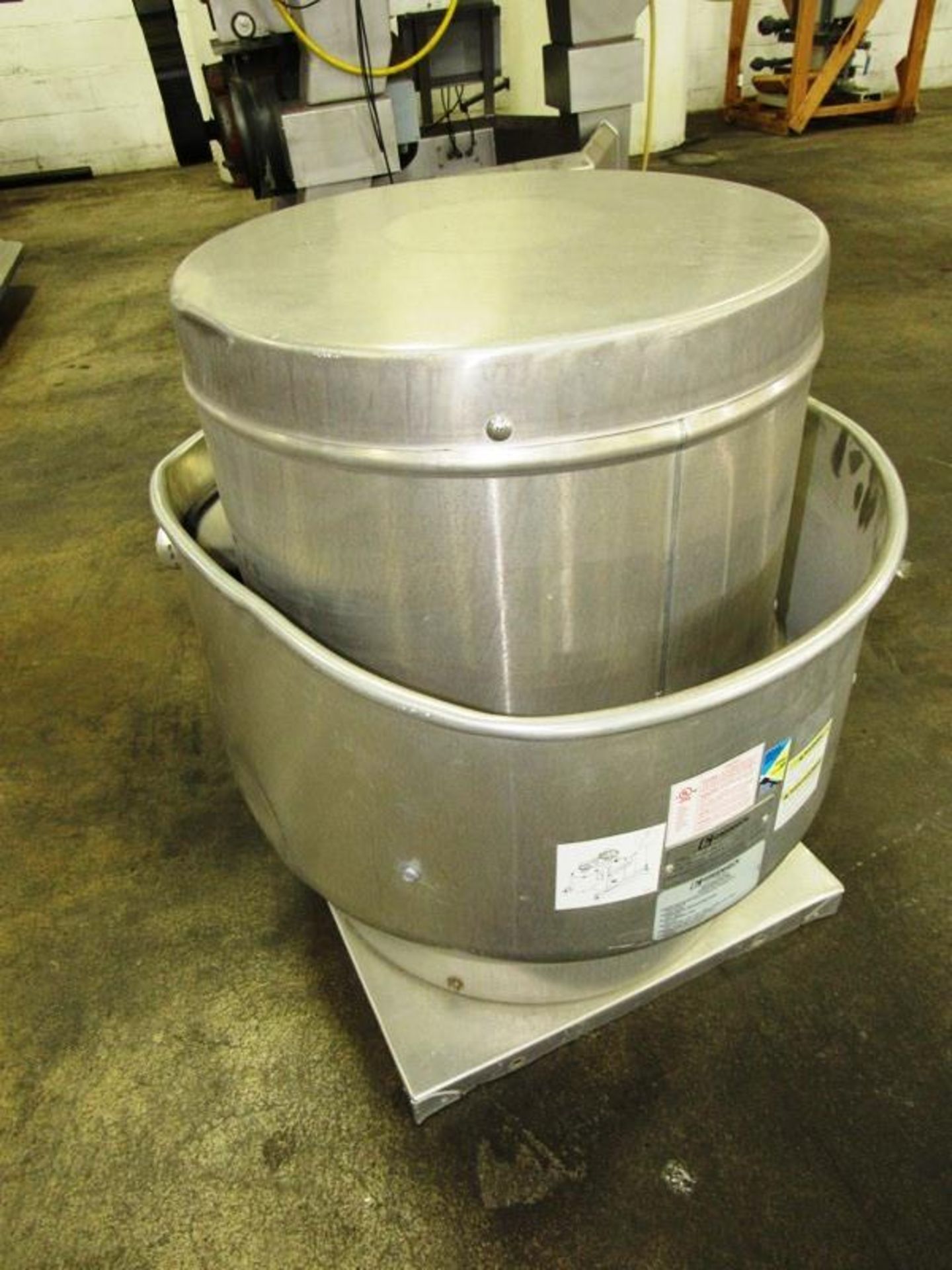 Greenheck Mdl. Cube-121-LMDG-AD Stainless Steel Rooftop Exhaust, 24" Dia., 19 1/2" base, Ser. # - Image 2 of 2