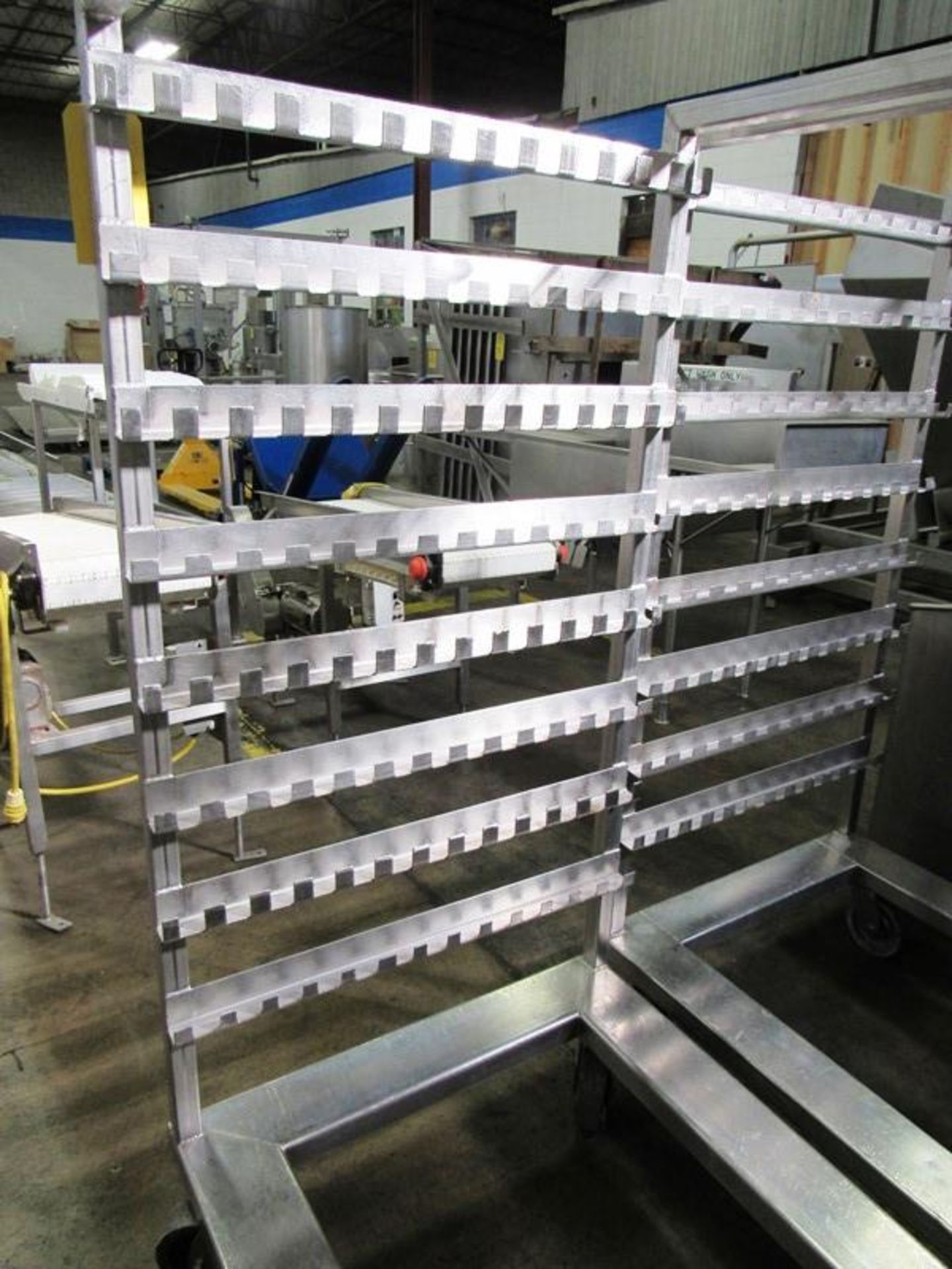 Stainless Steel Smoke Trucks, 46 1/2" L X 33" W X 68" T, 8 racks spaced 6 1/2" apart, each have 13 - Image 2 of 3