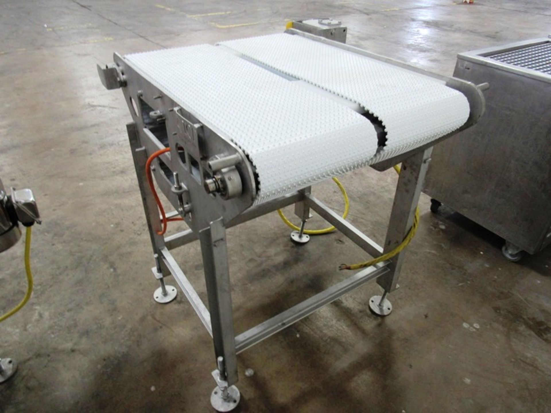 ICF Stainless Steel Double Belt Conveyor, each belt 12" W X 36" L, 1 h.p., stainless steel motor, - Image 2 of 3