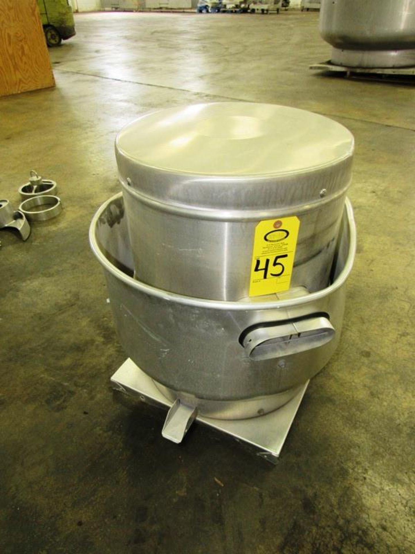 Greenheck Mdl. Cube-121-LMDG-AD Stainless Steel Rooftop Exhaust, 24" Dia., 19 1/2" base, Ser. #