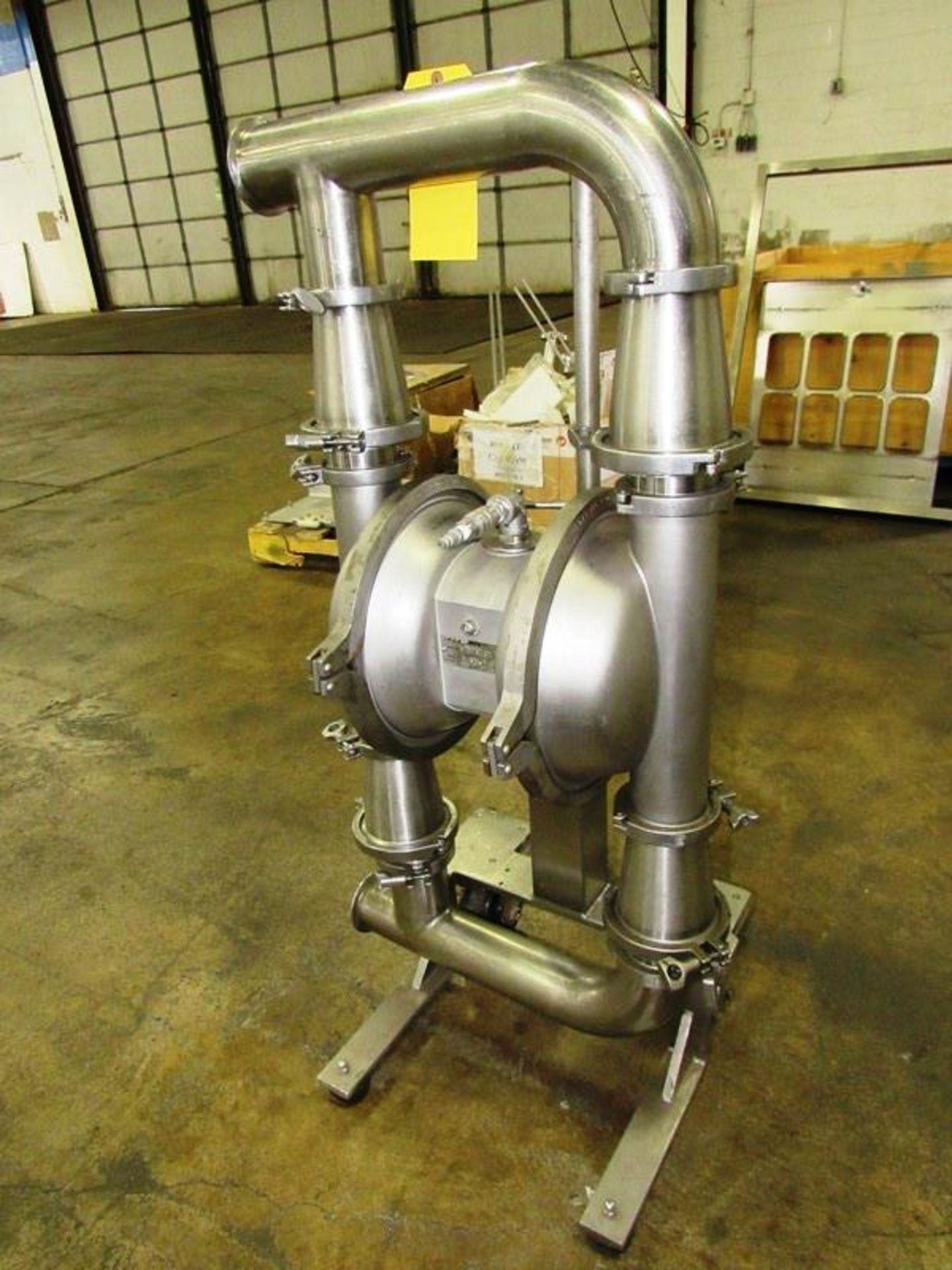 Murzan Mdl. SER3X3IF3 Portable Stainless Steel Diaphragm Pump, pneumatic operation, 3" inlet/outlet, - Image 2 of 2