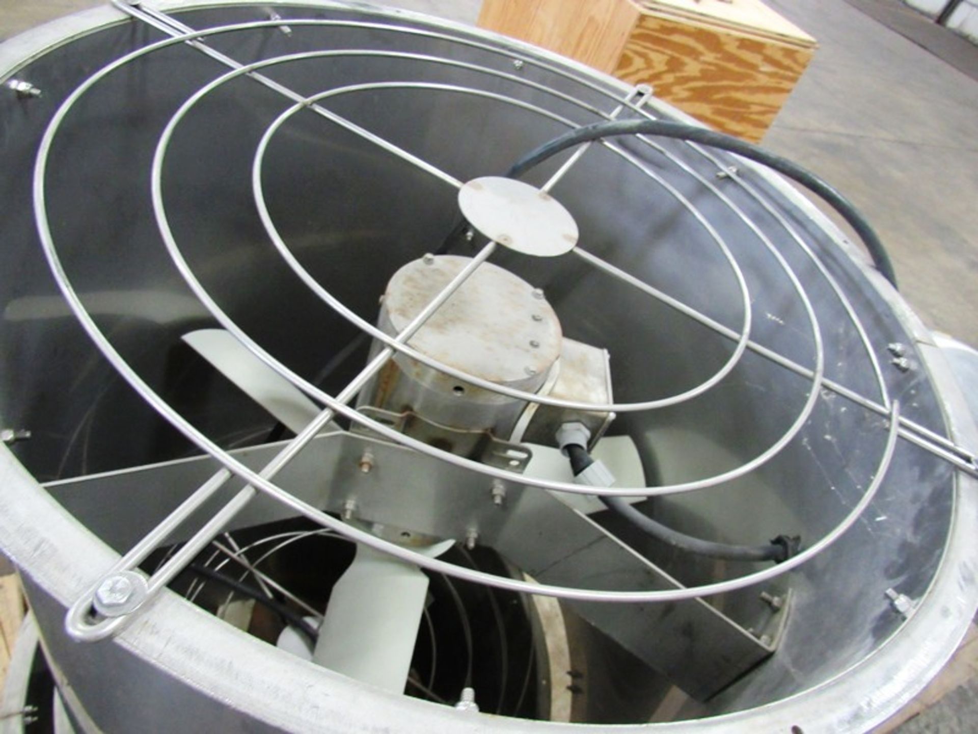 Lot of (2) Coneco Real Air Mover, 30" Dia. Stainless Steel Fans, (1) 24" long, (1) 30" long - Image 3 of 4