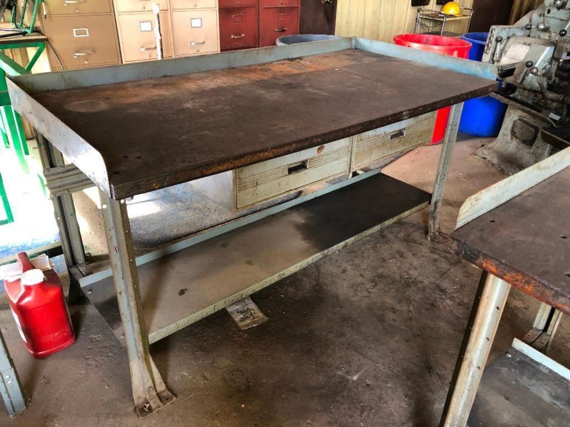 DESCRIPTION: (3) 72" X 30" METAL FABRICATION / WORK TABLES. ADDITIONAL INFORMATION: NO CONTENTS INCL - Image 2 of 7