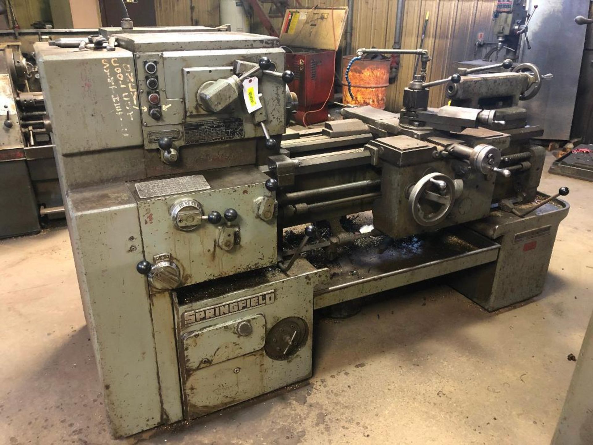 DESCRIPTION: SPRINGFIELD 14" LATHE BRAND / MODEL: SPRINGFIELD 14" ADDITIONAL INFORMATION: SWING 14",