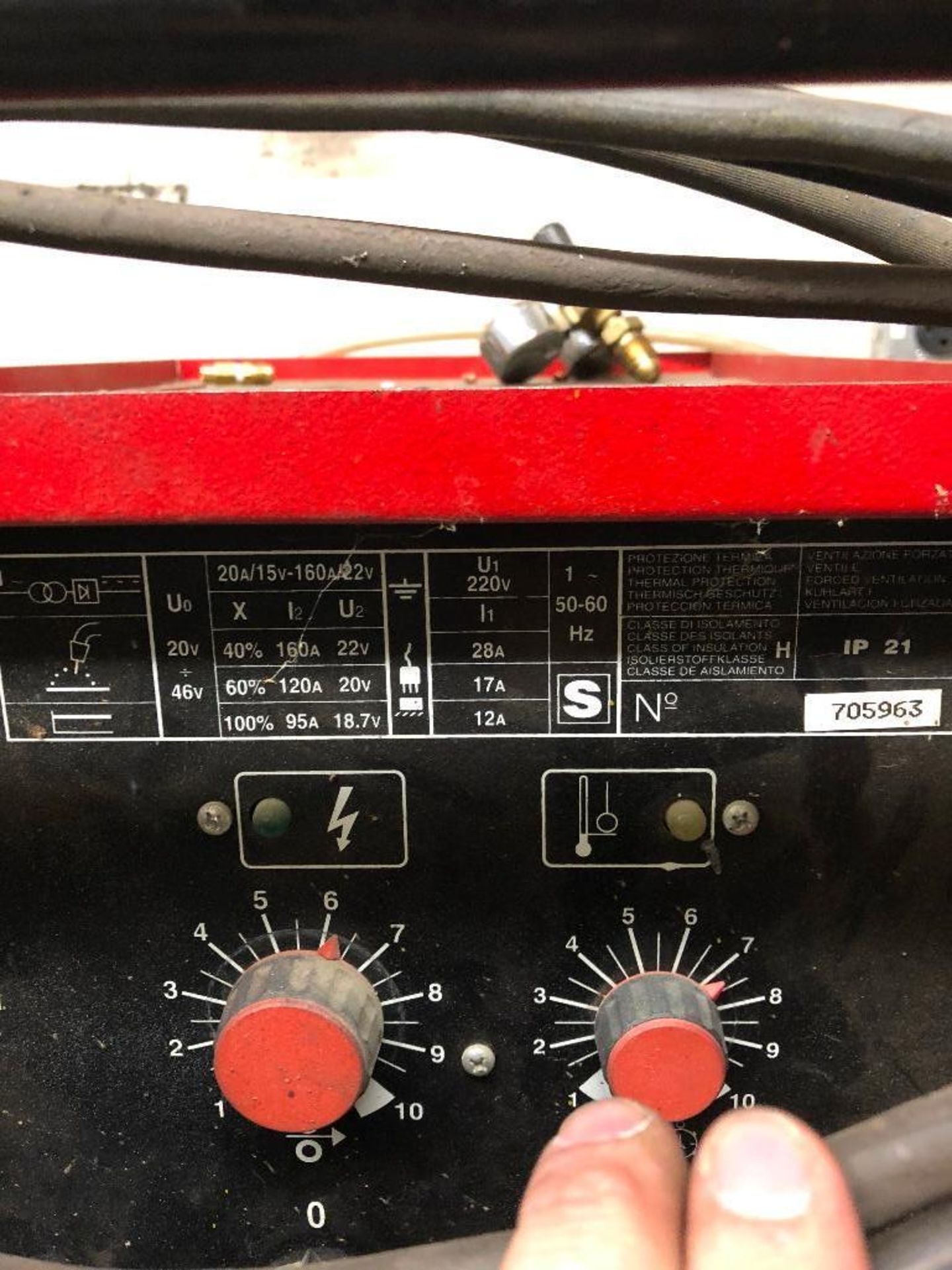 DESCRIPTION DAYTONA MIG 181C INTEGRATED MIG WELDER BRAND/MODEL DAYTONA ADDITIONAL INFORMATION 160 AM - Image 6 of 7