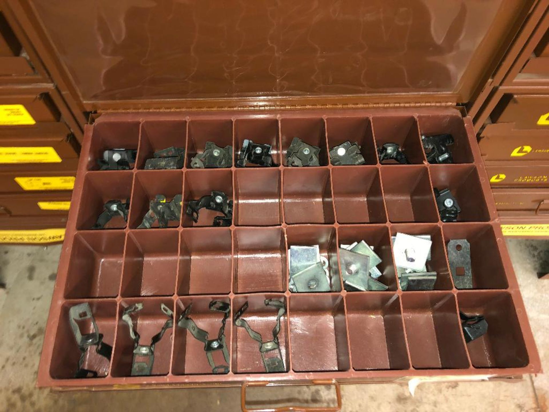 DESCRIPTION LAWSON HARDWARE/PARTS ORGANIZER W/ CONTENTS (SEE ADDITIONAL PHOTOS) LOCATION TOOL ROOM: - Image 10 of 13
