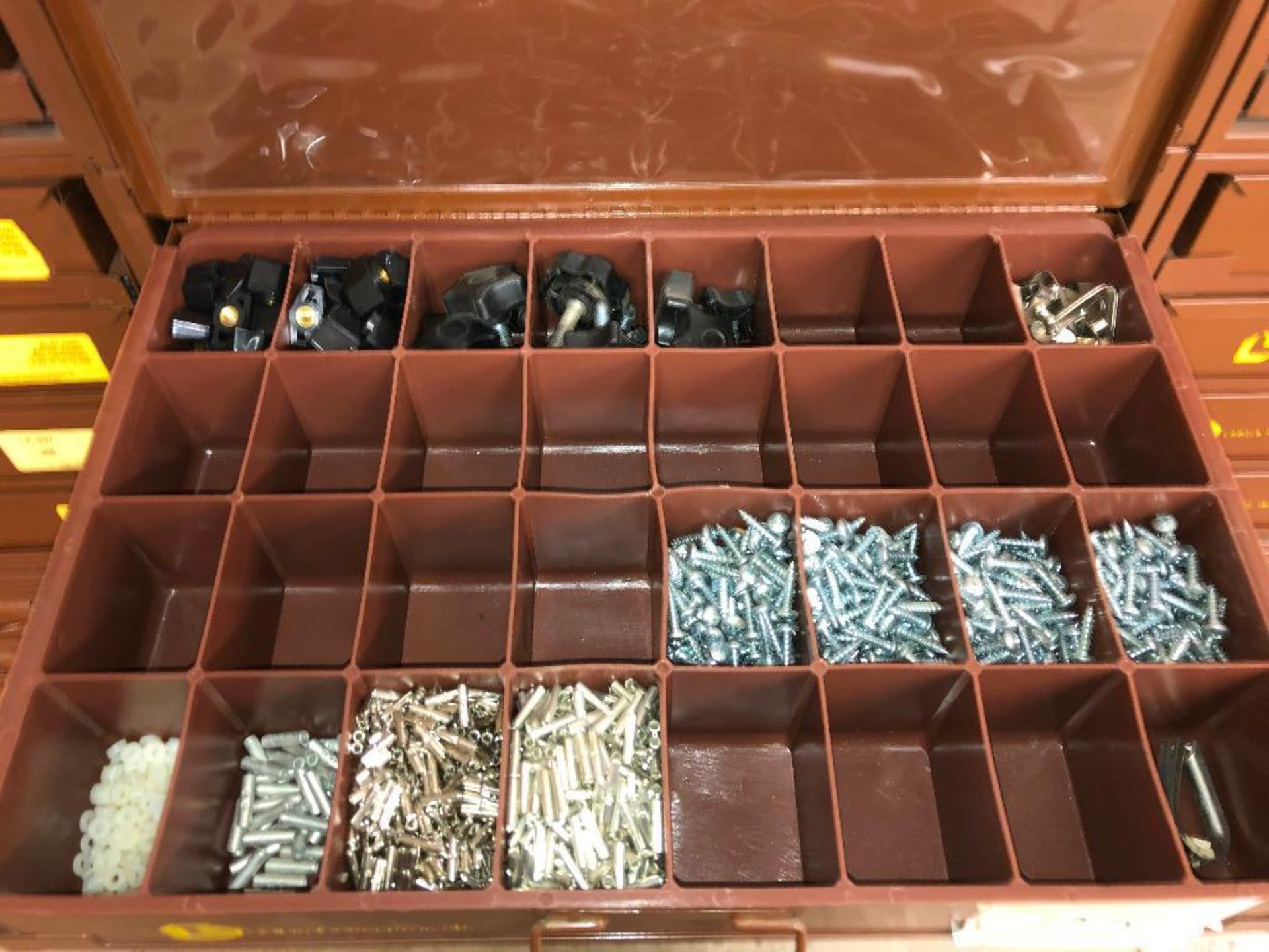 DESCRIPTION LAWSON HARDWARE/PARTS ORGANIZER W/ CONTENTS (SEE ADDITIONAL PHOTOS) LOCATION TOOL ROOM: - Image 6 of 13