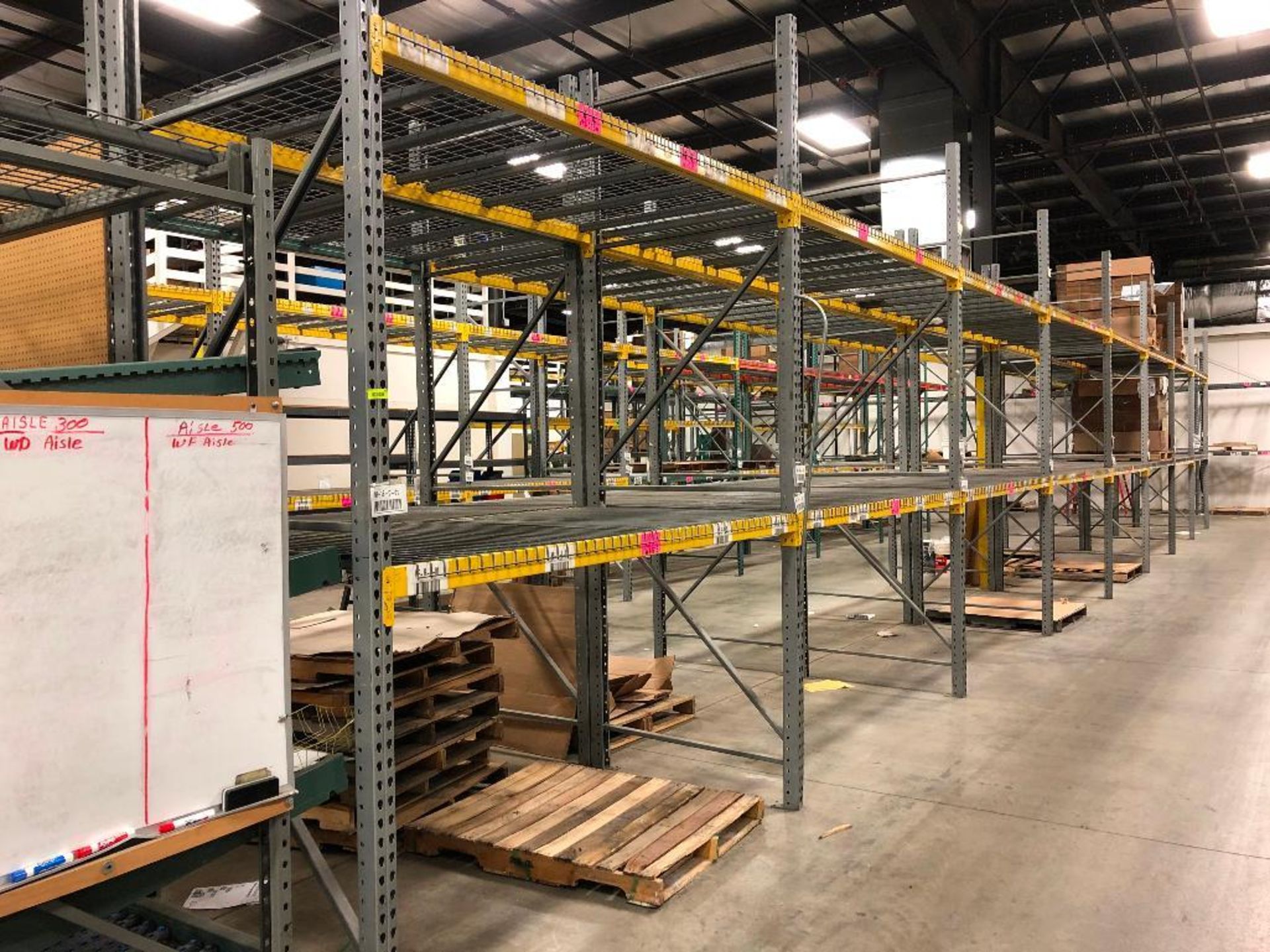 DESCRIPTION (8) SECTIONS OF 12 FT X 8 FT PALLET RACKING ADDITIONAL INFORMATION INCLUDES: (9) 12 FT X - Image 2 of 2