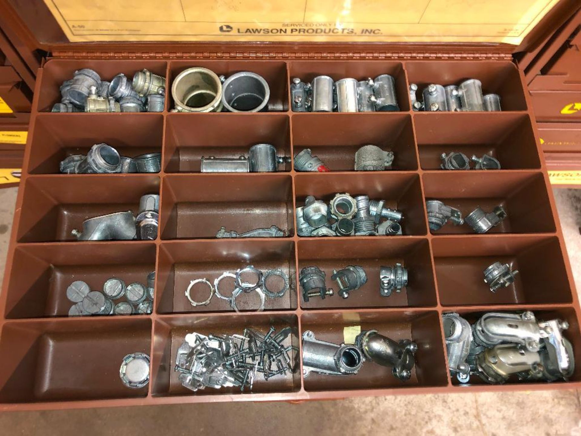 DESCRIPTION LAWSON HARDWARE/PARTS ORGANIZER W/ CONTENTS (SEE ADDITIONAL PHOTOS) LOCATION TOOL ROOM: - Image 11 of 13