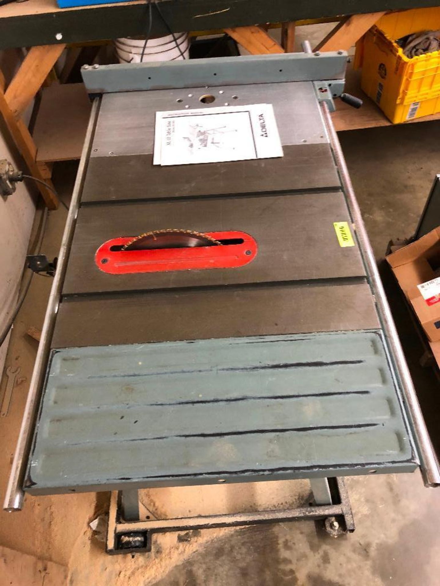 DESCRIPTION DELTA XL-10 TABLE SAW BRAND/MODEL DELTA 36-380 LOCATION TOOL ROOM QUANTITY 1 - Image 4 of 6