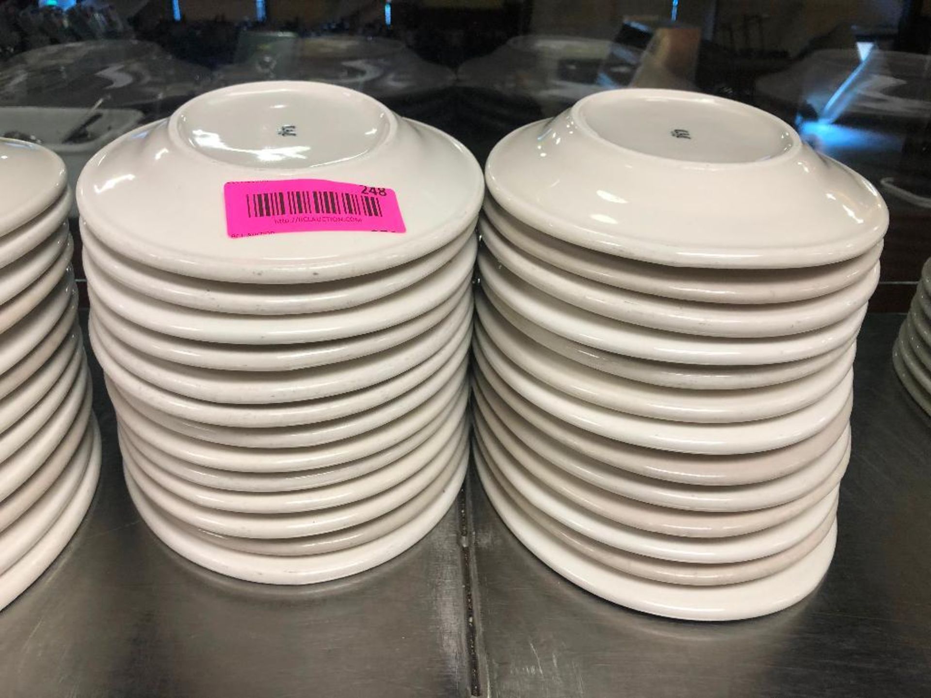 DESCRIPTION: (24) 10.25" CHINA PLATTERS SIZE: 10.25" LOCATION: KITCHEN THIS LOT IS: SOLD BY THE PIEC - Image 2 of 2