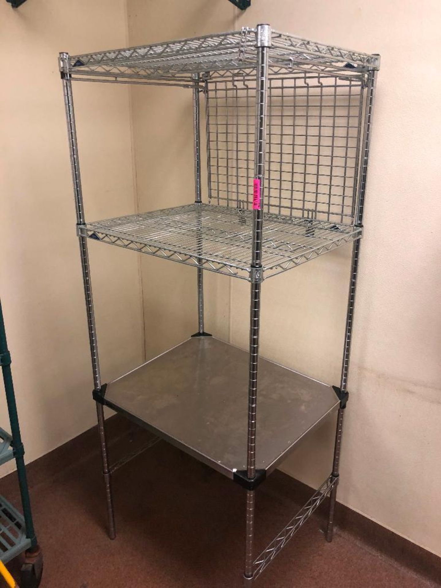 DESCRIPTION: 30" X 24" FOUR TIER WIRE SHELF SIZE: 30" X 24" X 72" LOCATION: KITCHEN QTY X 1