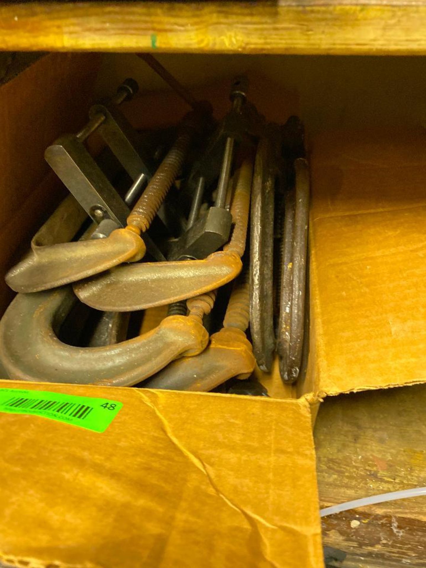 DESCRIPTION VARIOUS SIZE C-CLAMPS AS SHOWN LOCATION BASEMENT THIS LOT IS ONE MONEY QUANTITY 1 - Image 2 of 3