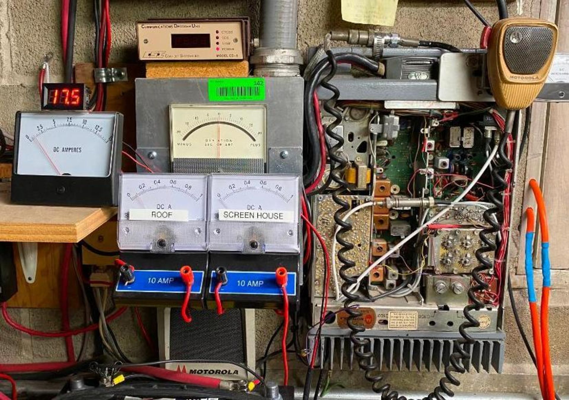 DESCRIPTION ANTENNA CONTROL UNIT WITH AMPERE METER, DECODER UNIT, AND OTHER METERS AS SHOWN LOCATION