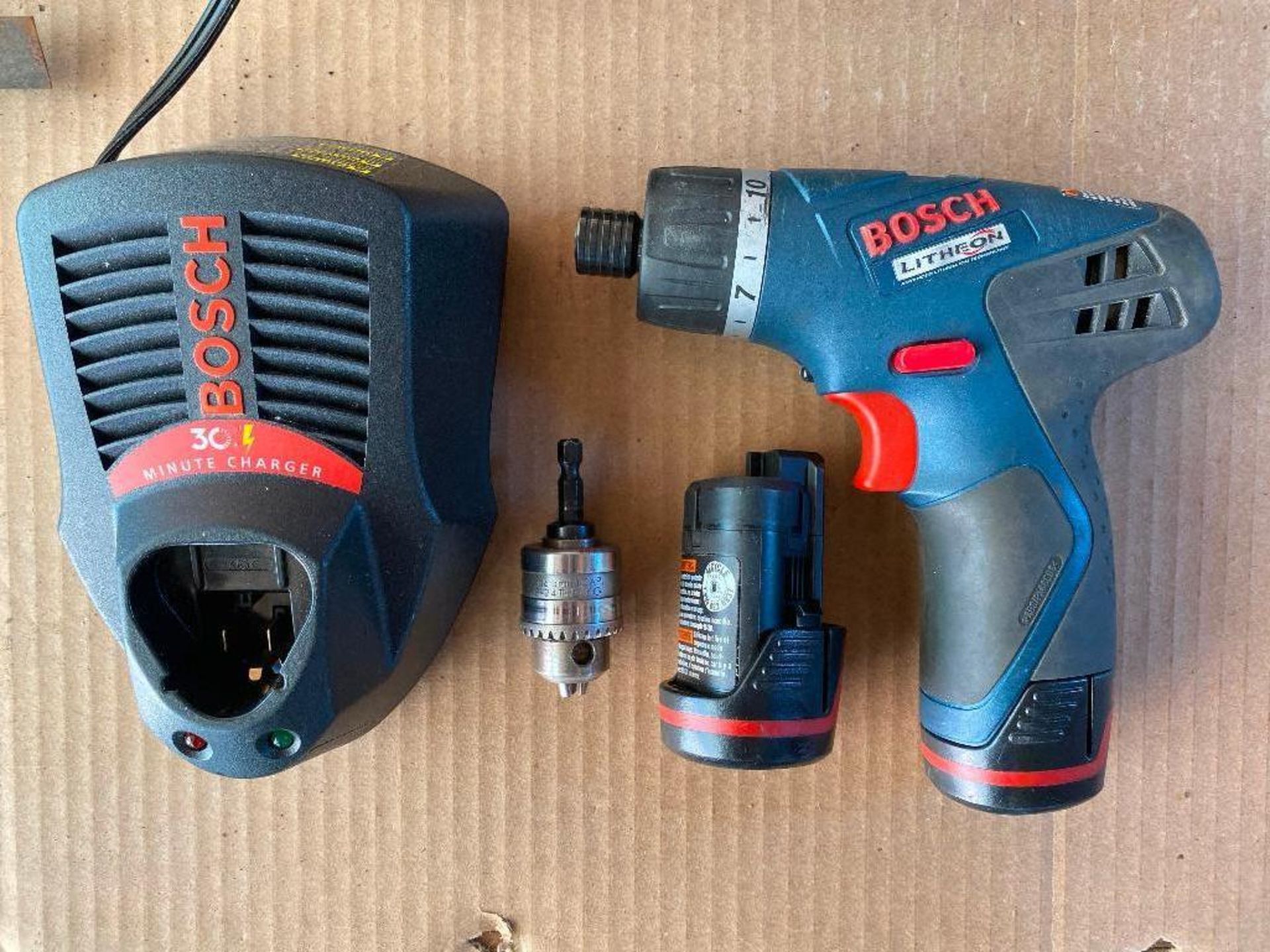 DESCRIPTION BOSCH 12V 1/4" CORDLESS IMPACT DRIVER KIT (INCLUDES CHARGER, (2) BATTERIES AND IMPACT DR