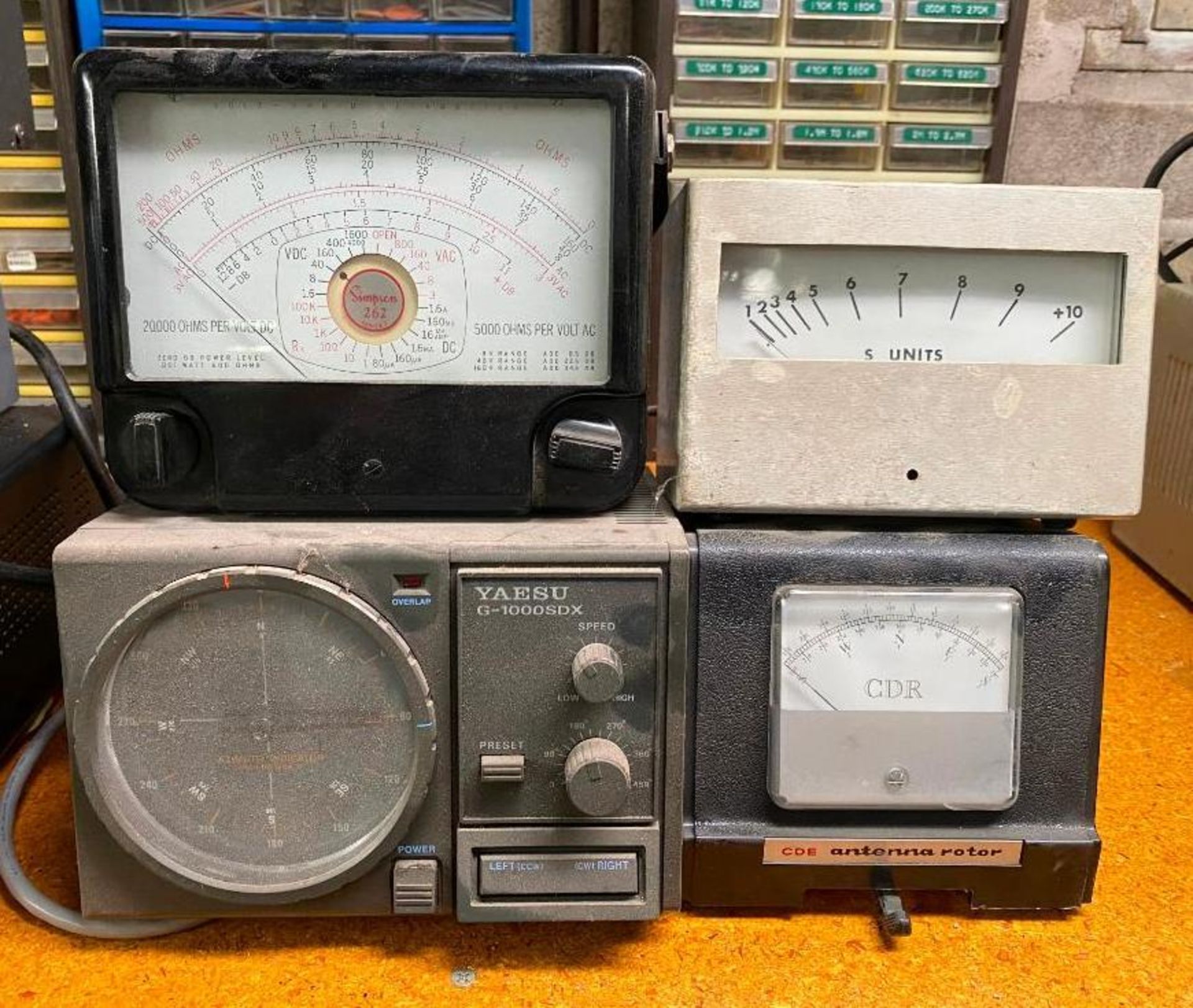 DESCRIPTION ANTENNA ROTOR, VOLTMETER, INDICATOR, AND GAUGE AS SHOWN LOCATION BASEMENT THIS LOT IS ON