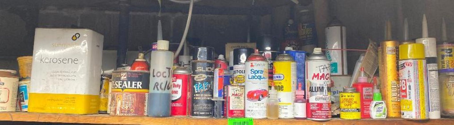 DESCRIPTION CONTENTS OF SHELF (LUBRICANTS, CLEANING CHEMICALS, PAINT, ETC) LOCATION BASEMENT THIS LO