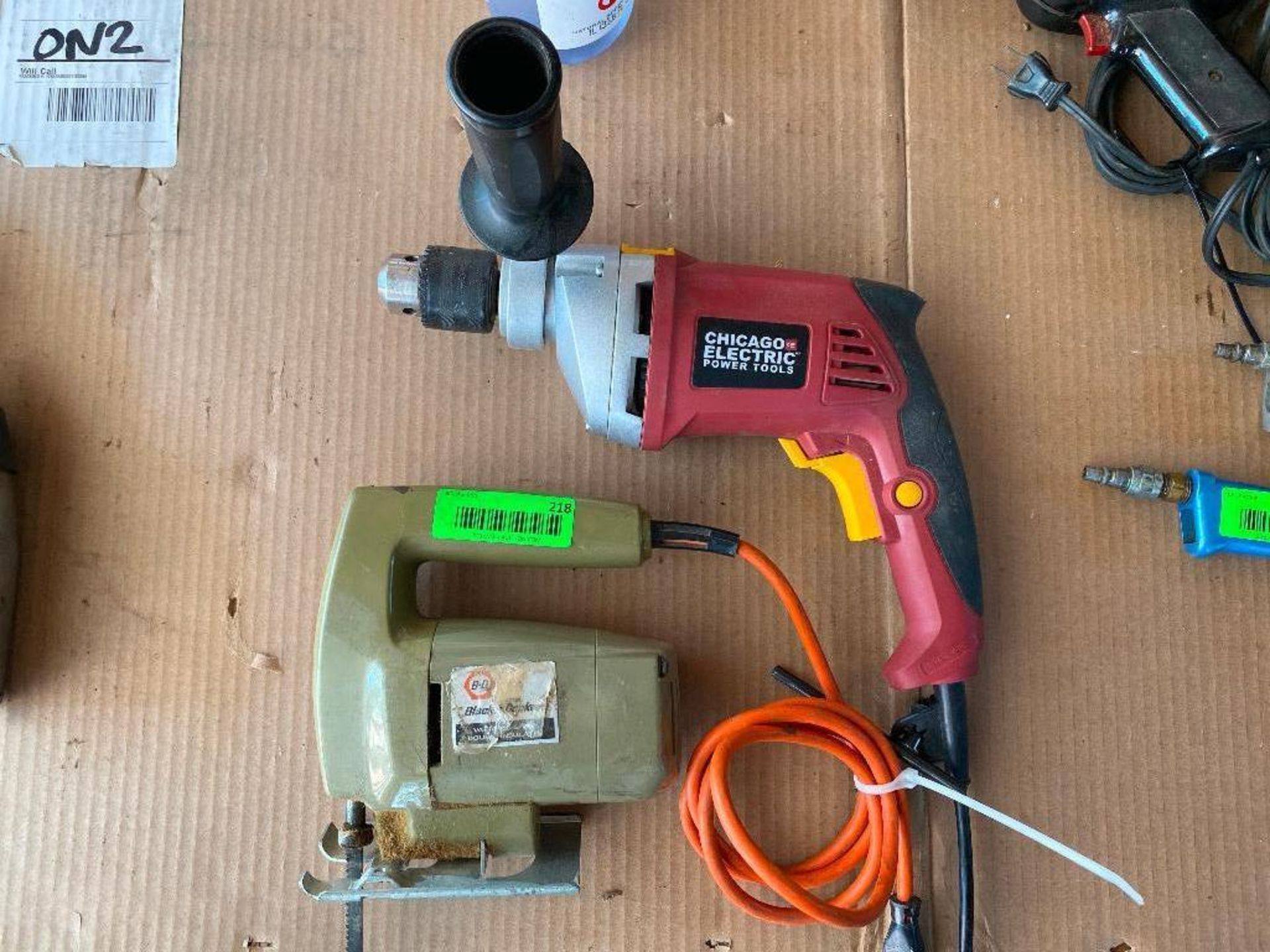 DESCRIPTION CHICAGO ELECTRIC 1/2" HAMMER DRILL & JIG SAW LOCATION GARAGE #1 THIS LOT IS ONE MONEY QU - Image 2 of 3