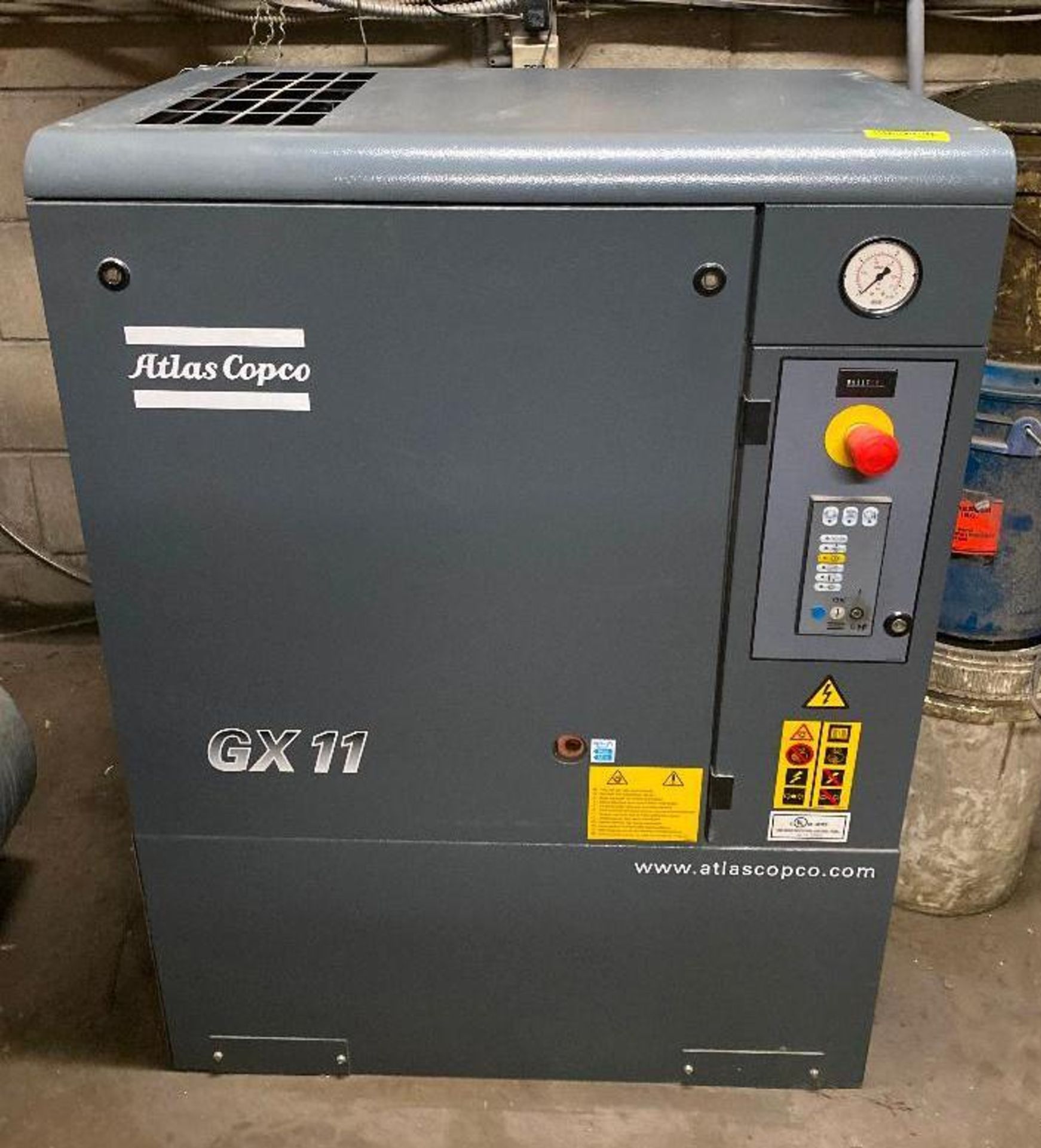 DESCRIPTION ATLAS COPCO GX11P EL ROTARY SCREW AIR COMPRESSOR (2015) BRAND/MODEL ATLAS COPCO ADDITION