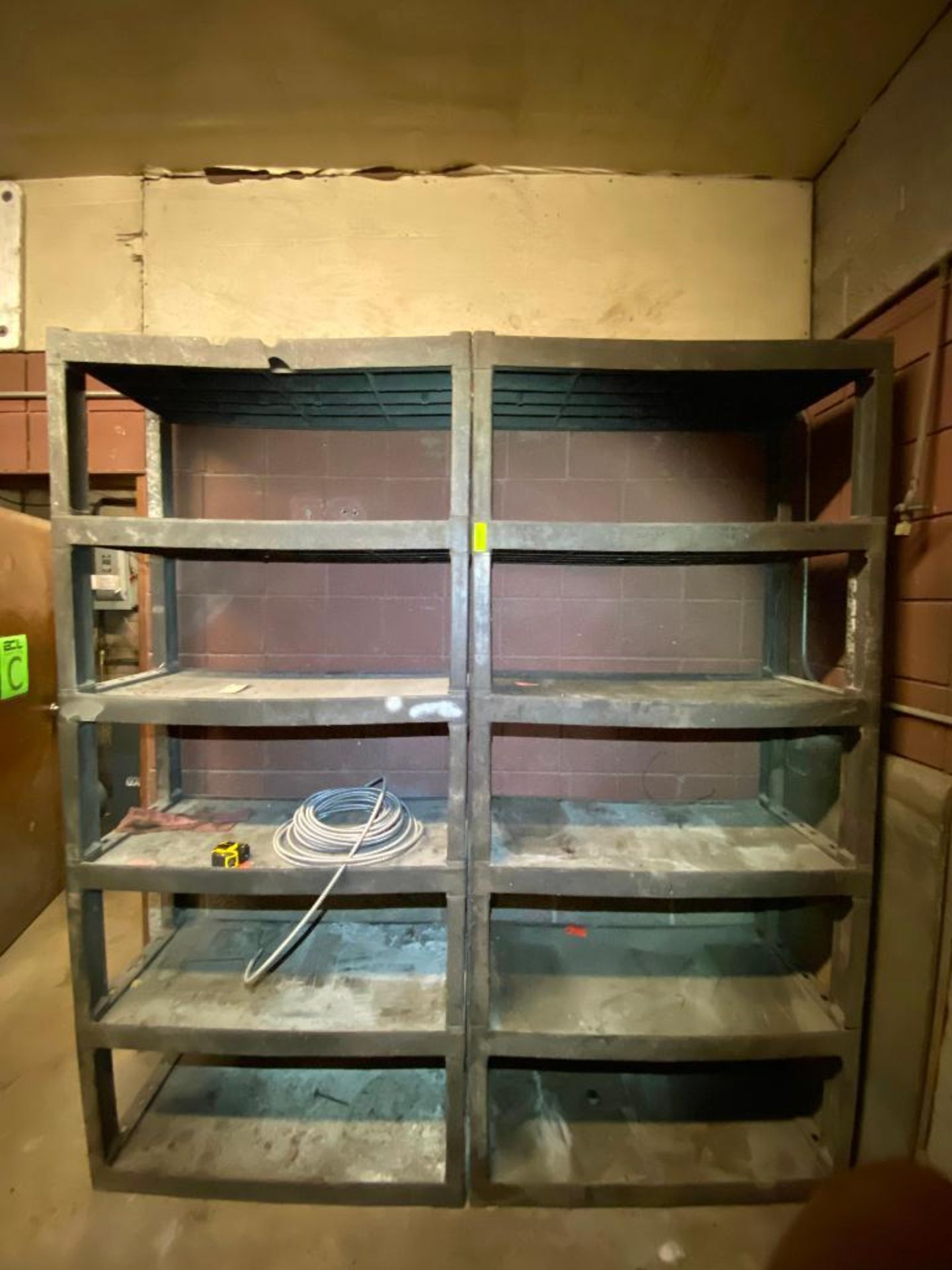 DESCRIPTION (2) 40" X 18" X 90" PLASTIC SHELVING UNIT LOCATION D THIS LOT IS SOLD BY THE PIECE QUANT - Image 3 of 6