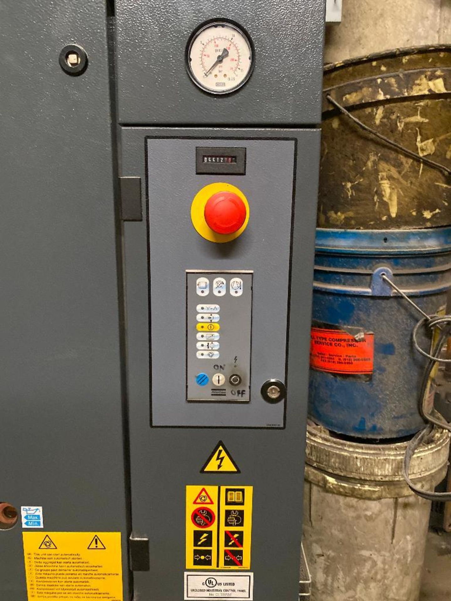 DESCRIPTION ATLAS COPCO GX11P EL ROTARY SCREW AIR COMPRESSOR (2015) BRAND/MODEL ATLAS COPCO ADDITION - Image 4 of 7