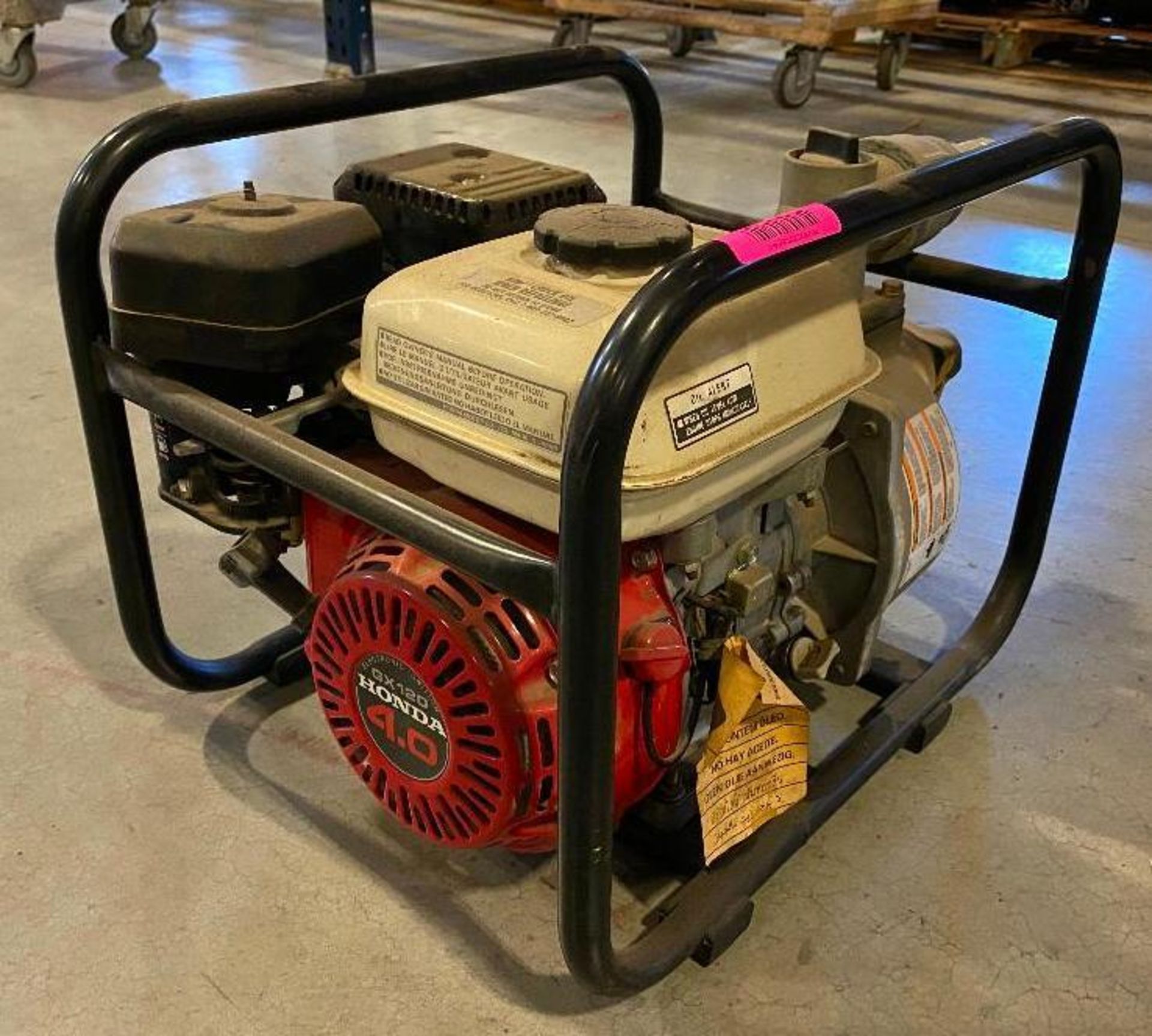 DESCRIPTION 4 HP UTILITY TRANSFER PUMP BRAND/MODEL RIDGID ADDITIONAL INFORMATION HONDA GX120 HP MOTO