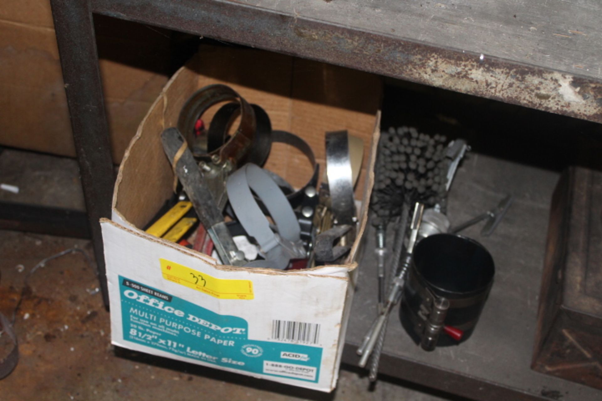 BOX OF FILTER WRENCHES AND HONES