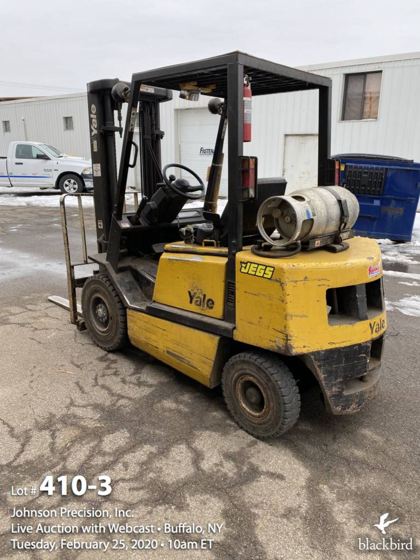 Yale 5000 lb propane forklift DELAYED REMOVAL 3/14 - Image 3 of 13