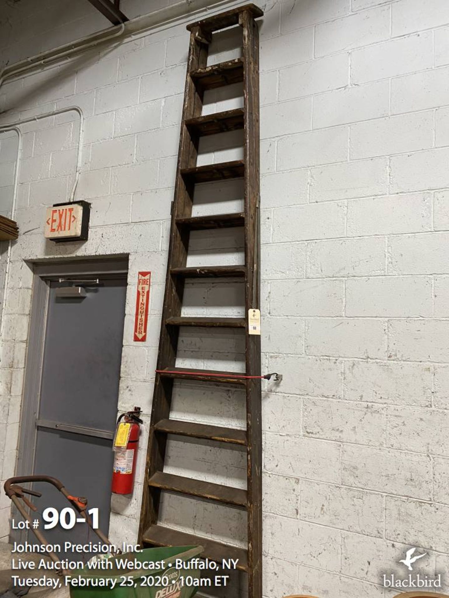 12' Wooden ladder