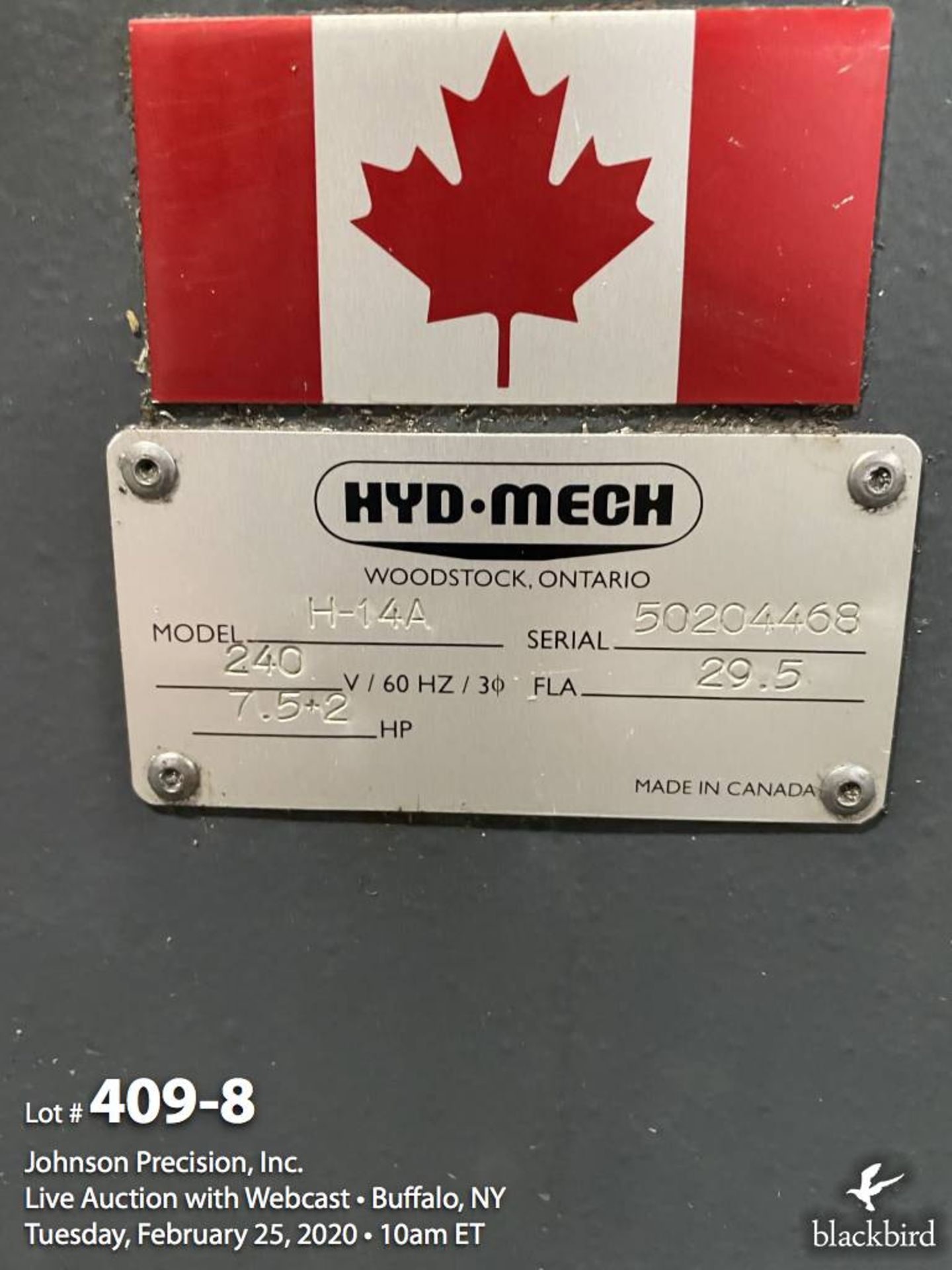 HYD-MECH model H-14A horizontal bandsaw - Image 9 of 9
