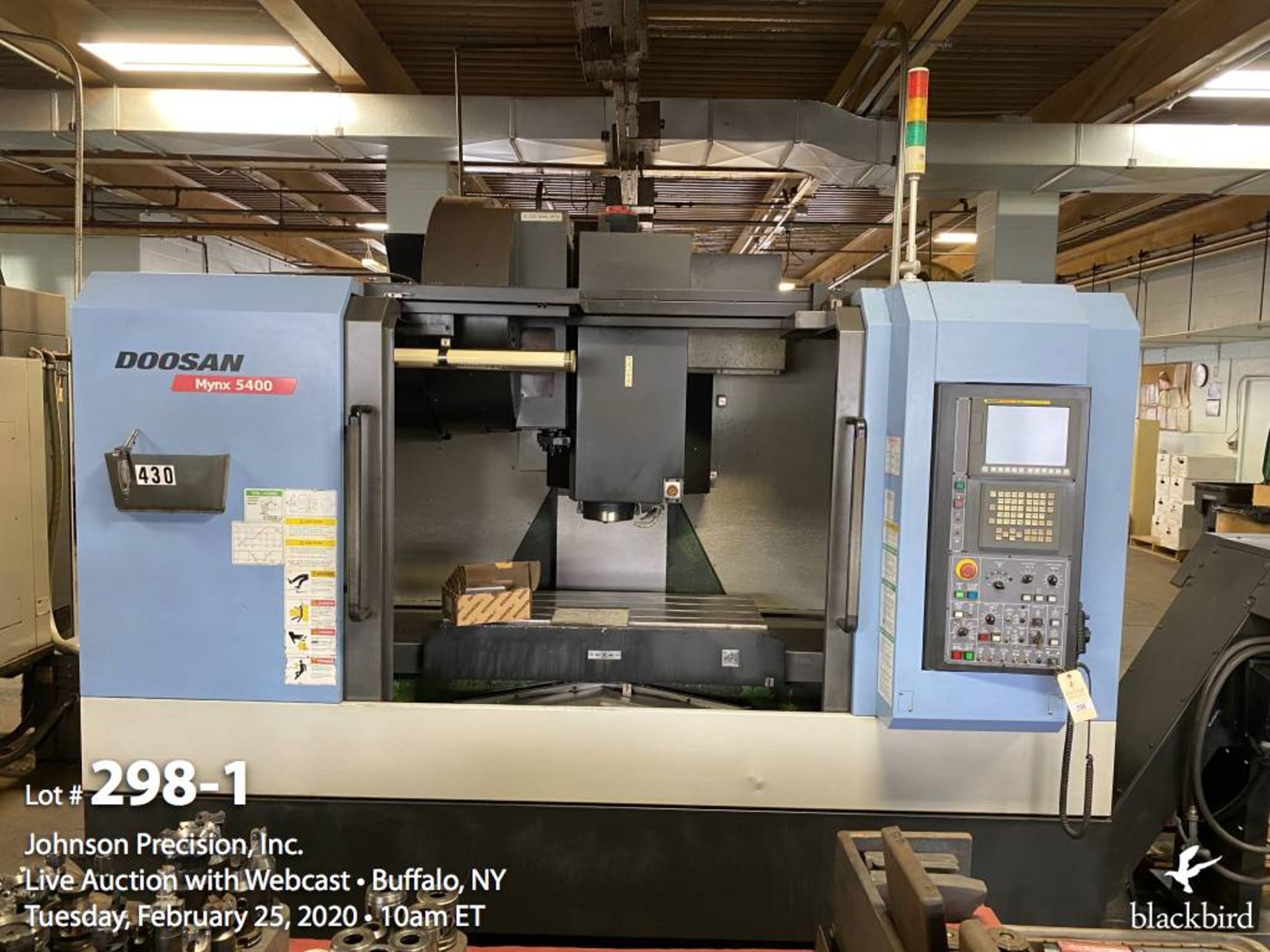 Doosan Mynx 5400/40 Heavy Duty 4-Axis CNC VMC, SN: MV0046-0000640, 2012 - Image 2 of 14