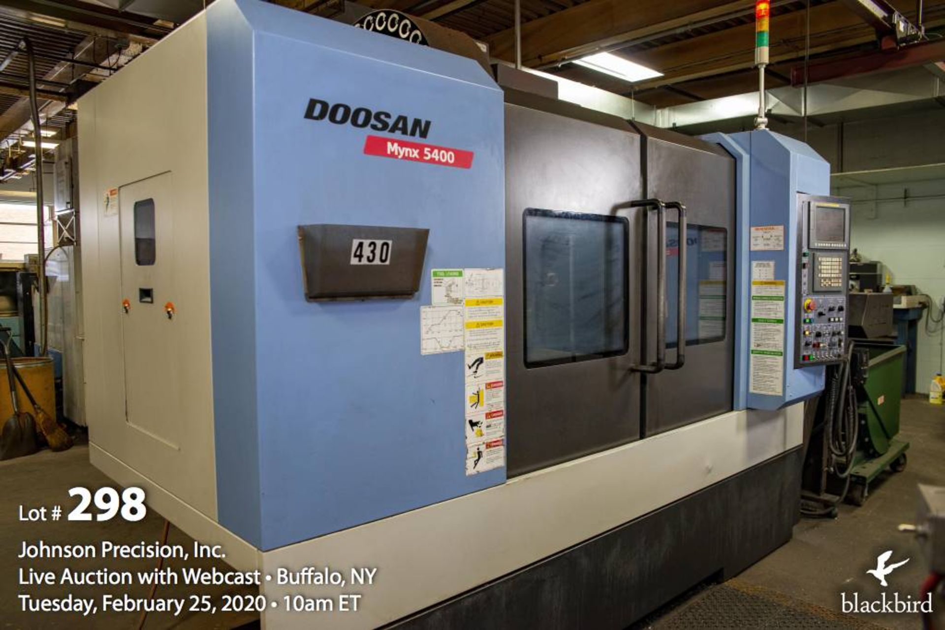 Doosan Mynx 5400/40 Heavy Duty 4-Axis CNC VMC, SN: MV0046-0000640, 2012