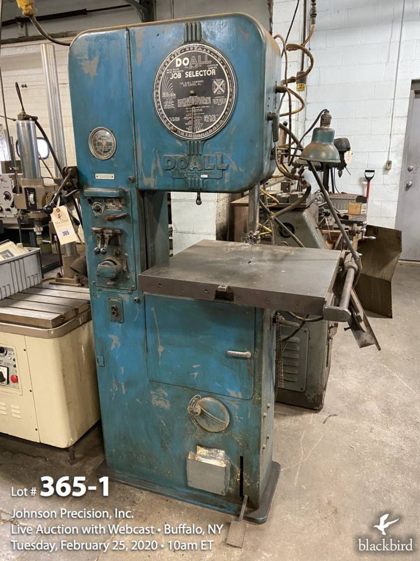 Doall model ML vertical bandsaw