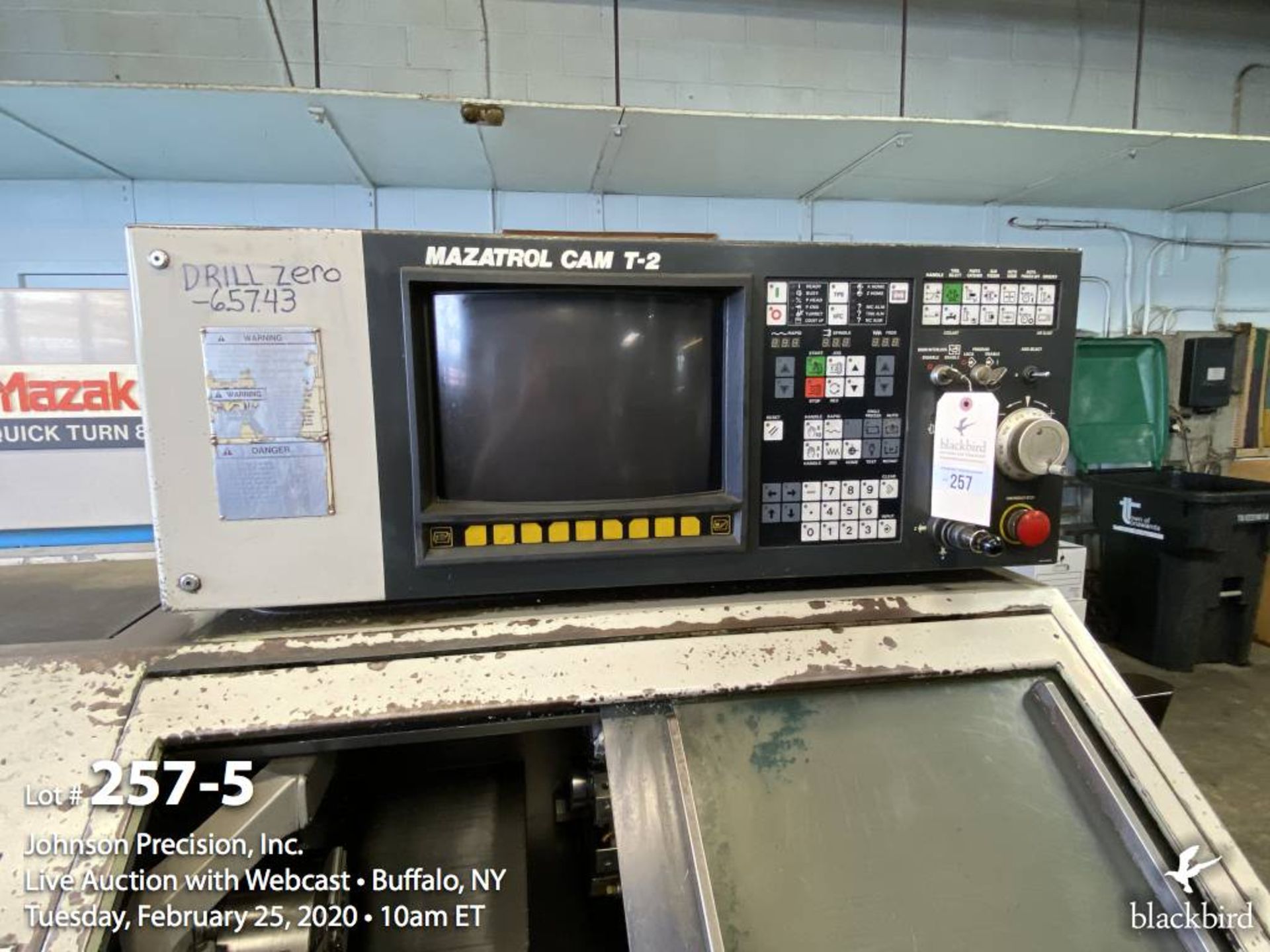 Mazak QuickTurn 8N 2-Axis CNC lathe, SN 70903, 1987 - Image 5 of 8