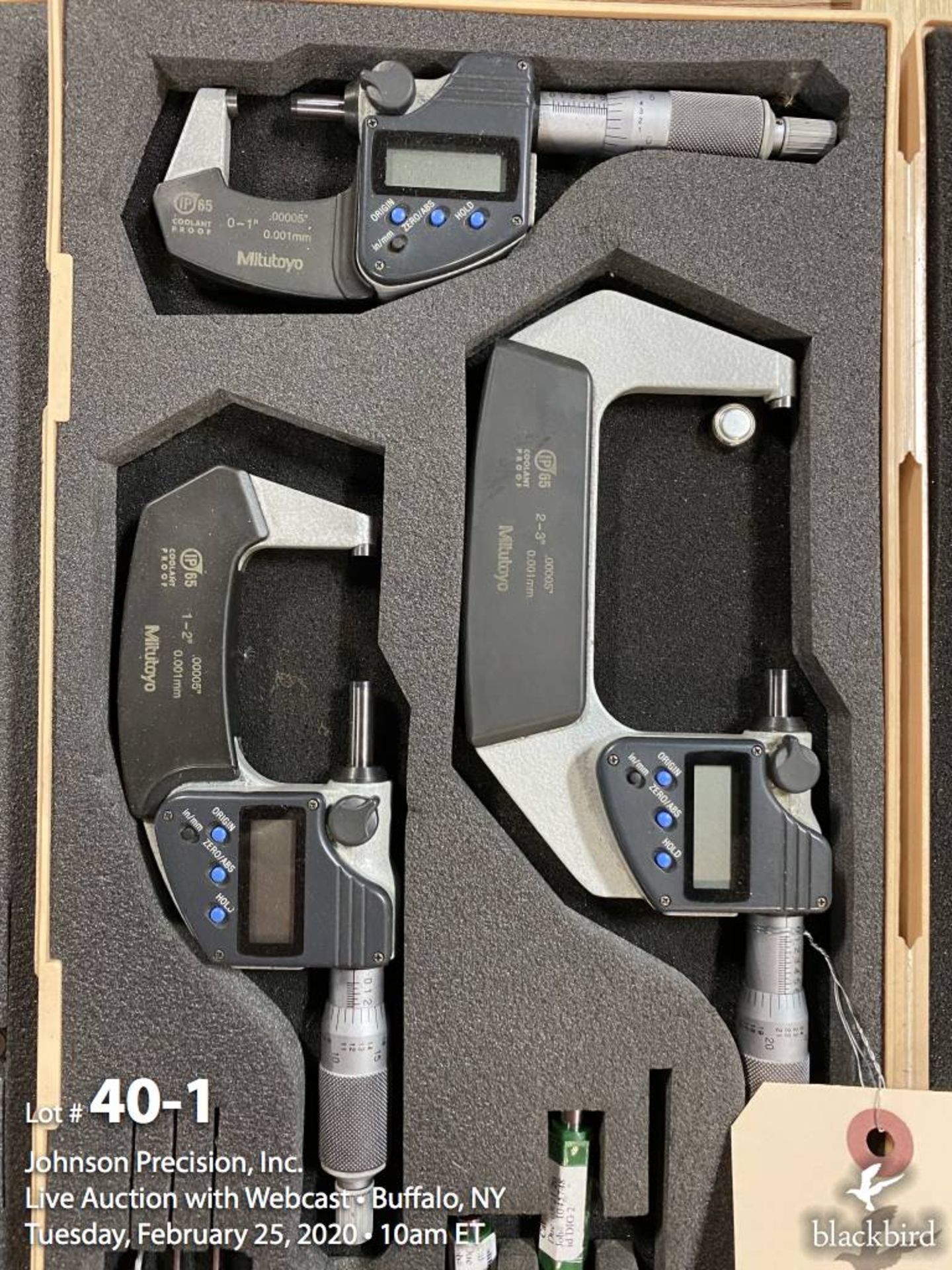 Mitutoyo 293-960 set of (3) digital micrometers