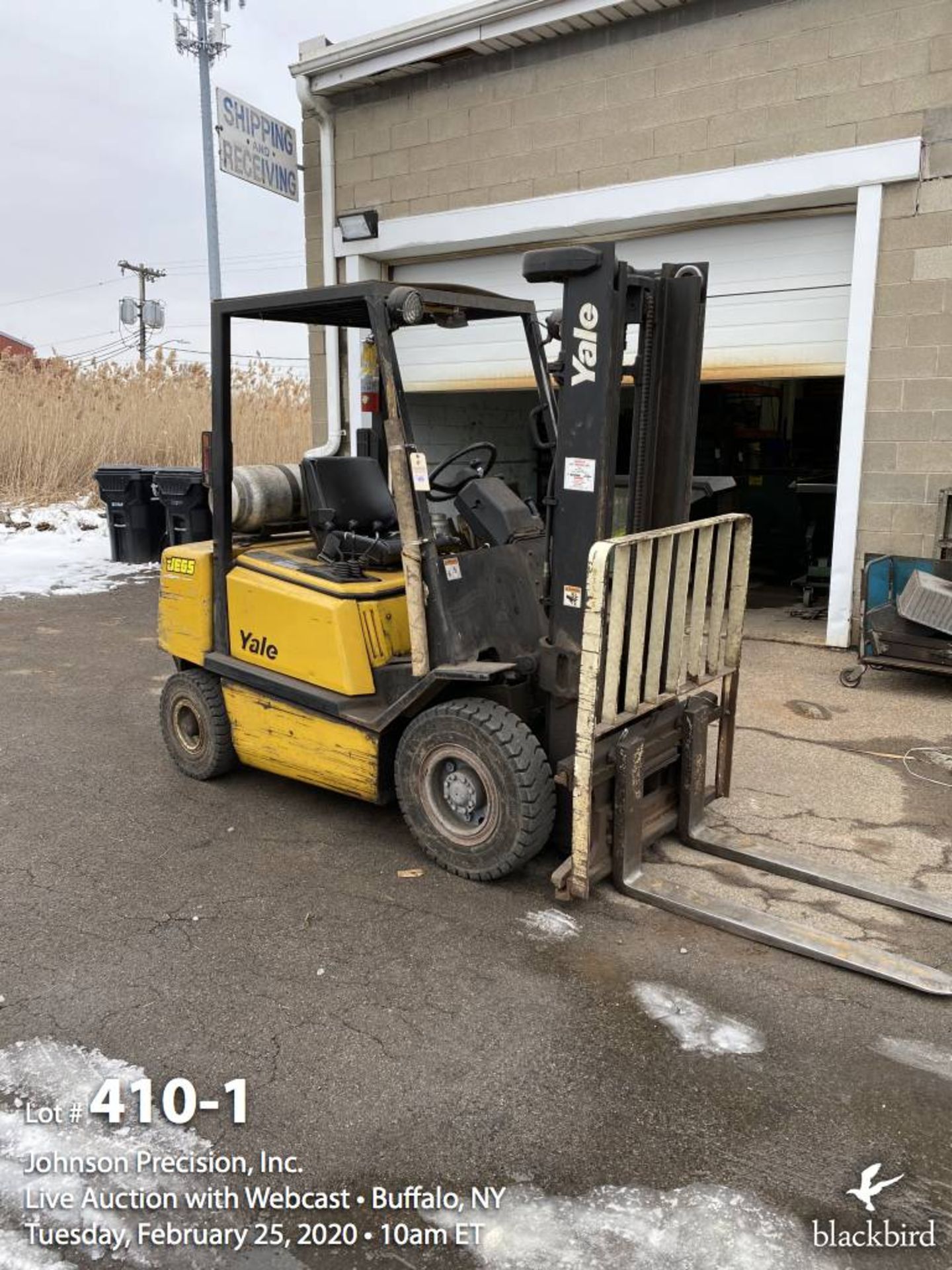 Yale 5000 lb propane forklift DELAYED REMOVAL 3/14