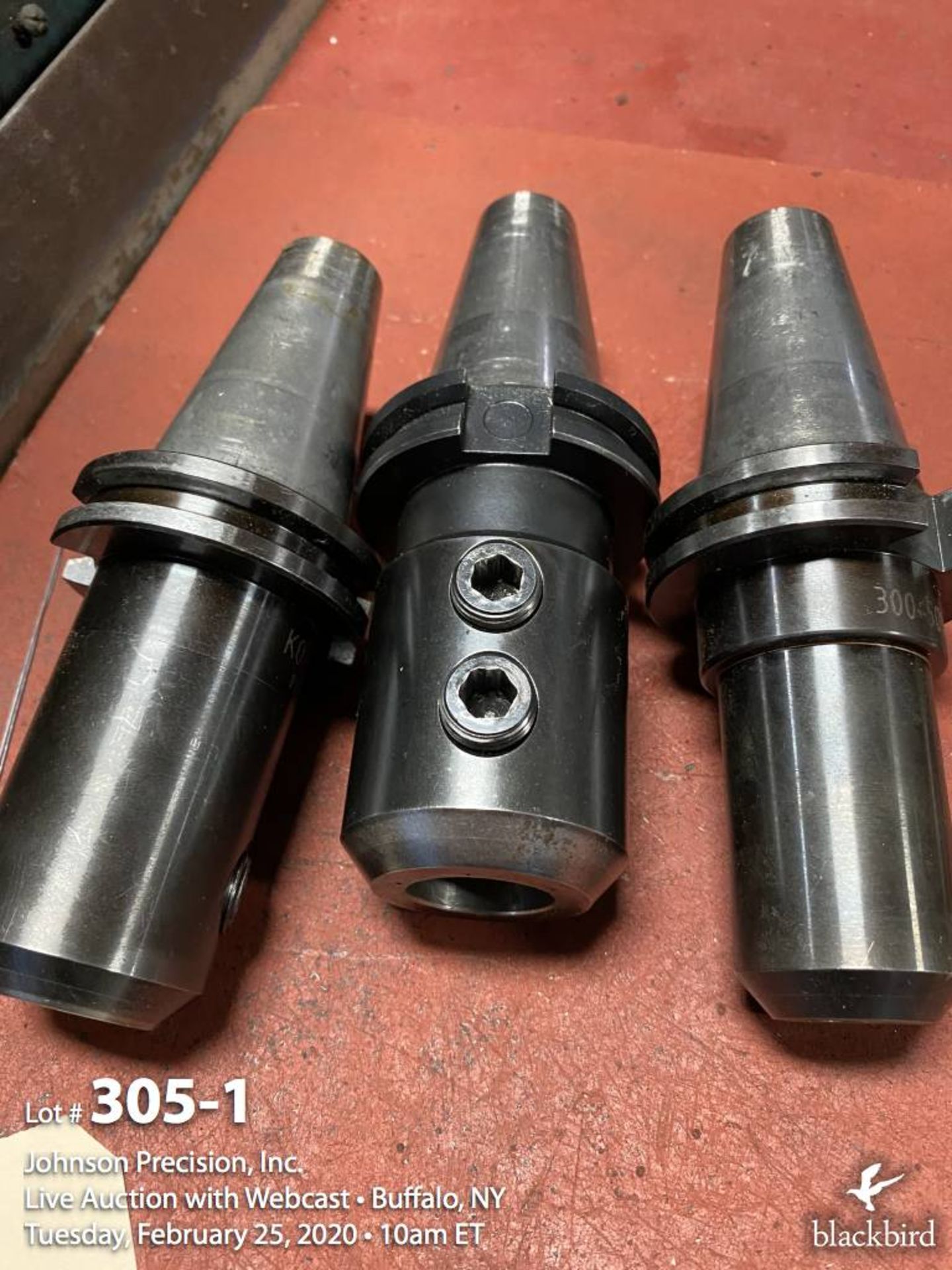 Lot- (3) CAT 40 tool holders with Koolblast coolant ports