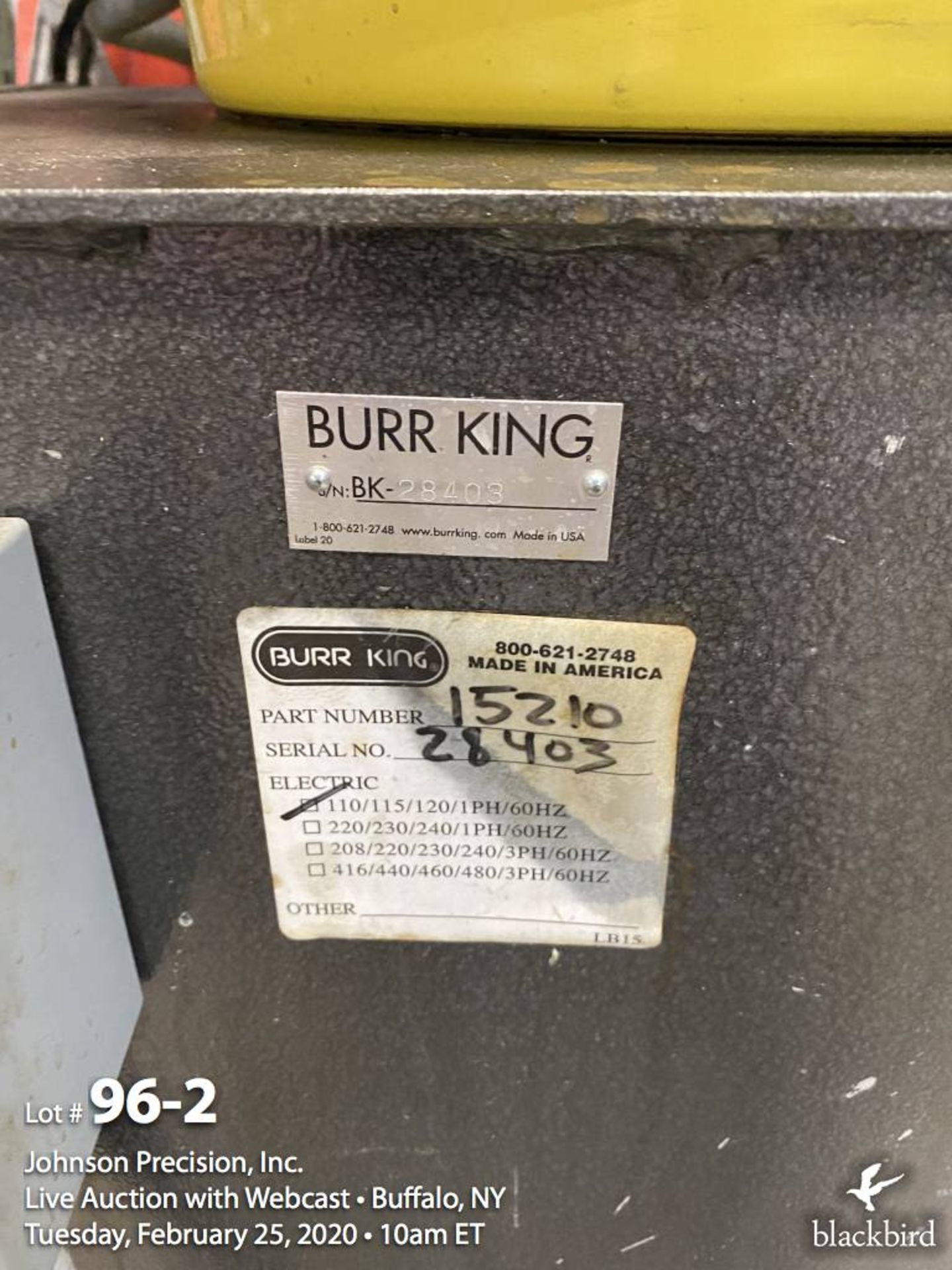 Burr King model 15210 vibrating finisher - Image 2 of 5