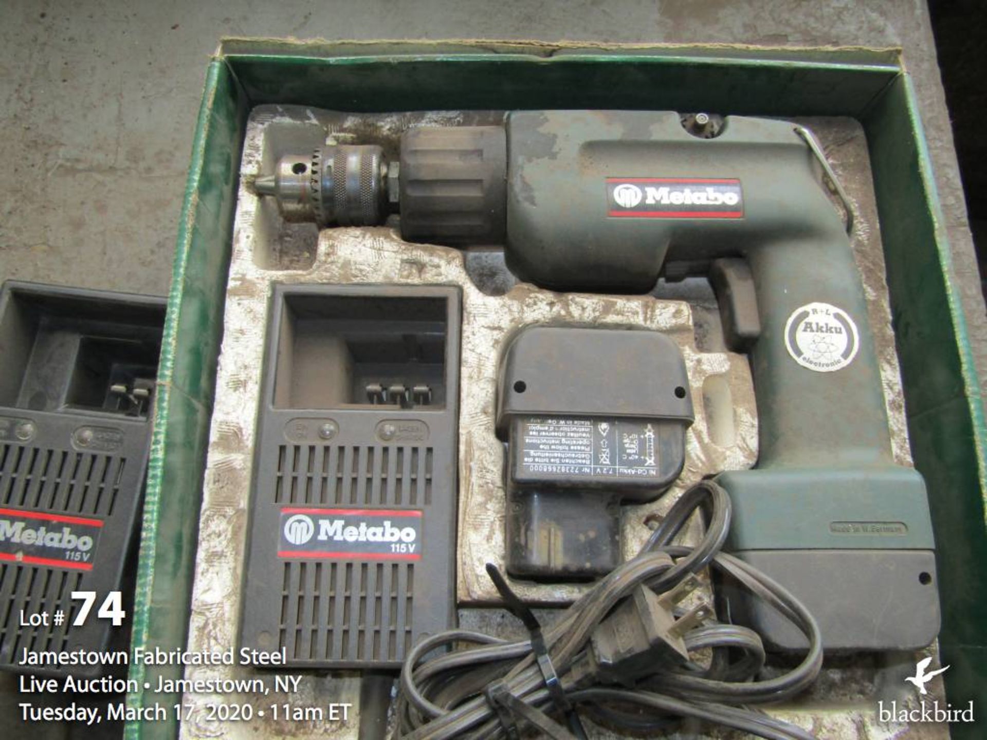 Metabo cordless drill w/ extra charger & pneumatic hammer