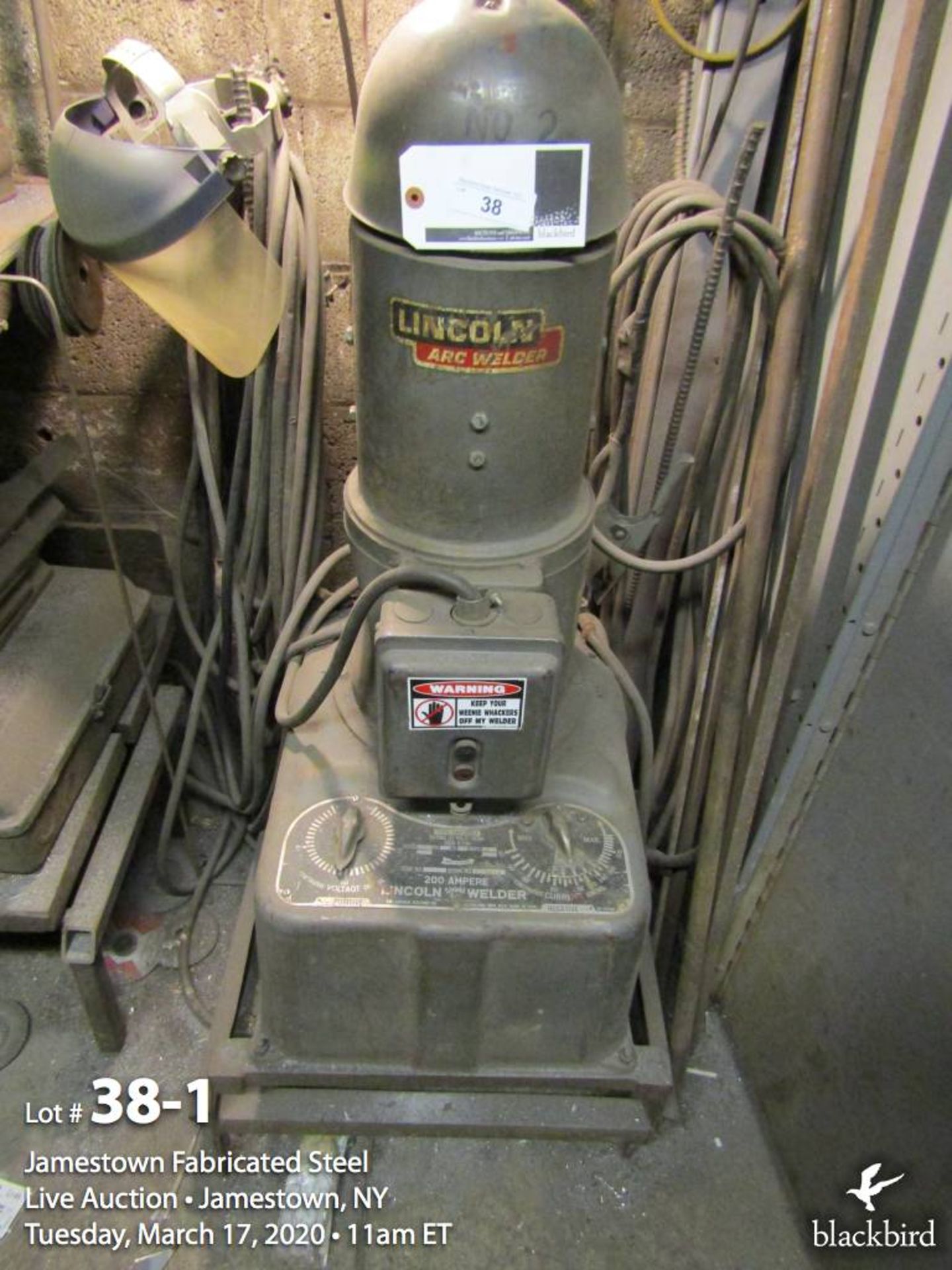 Lincoln shield arc welder200 amp. 440v. 3ph. m/n SAE200J - Image 2 of 3