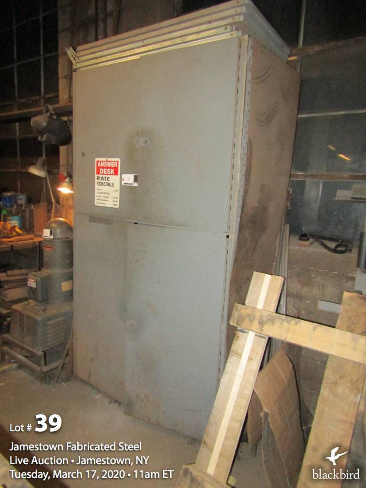 4 door welding supply cabinet w/ contents