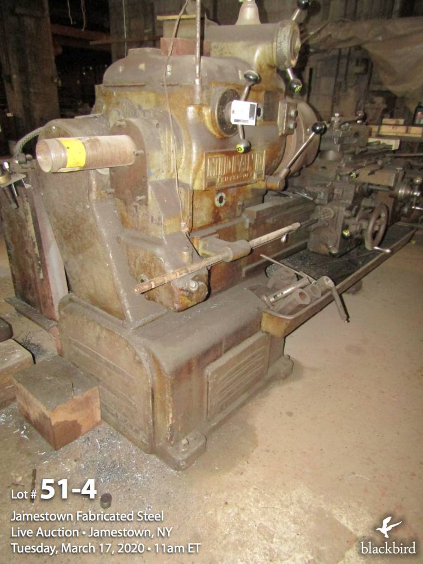 Midland turret lathe, 15" 3 jaw chuck, 6 tool turret holder, 60" bed - Image 5 of 5