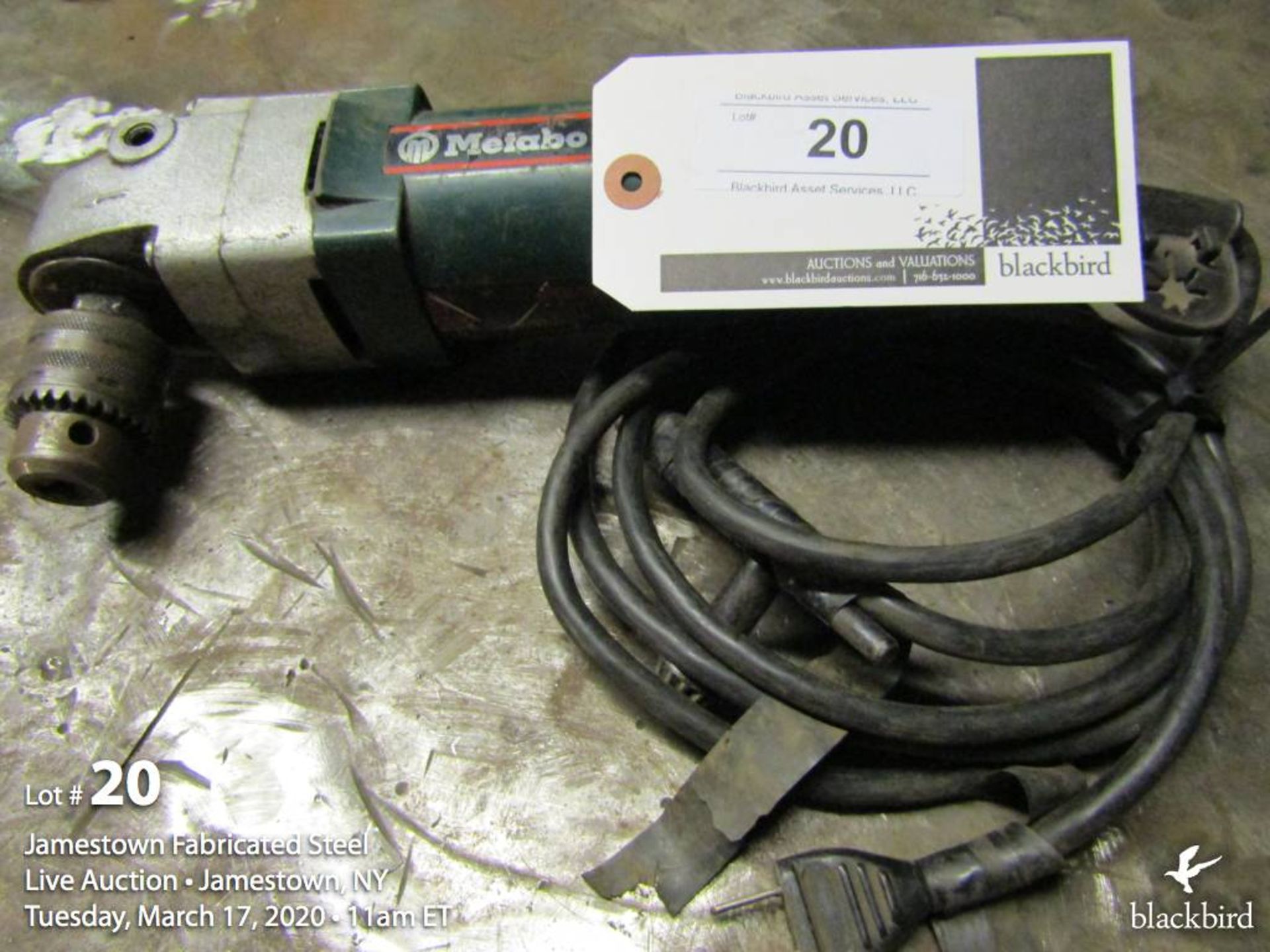 Metabo right angle drill 3/8" 115v.