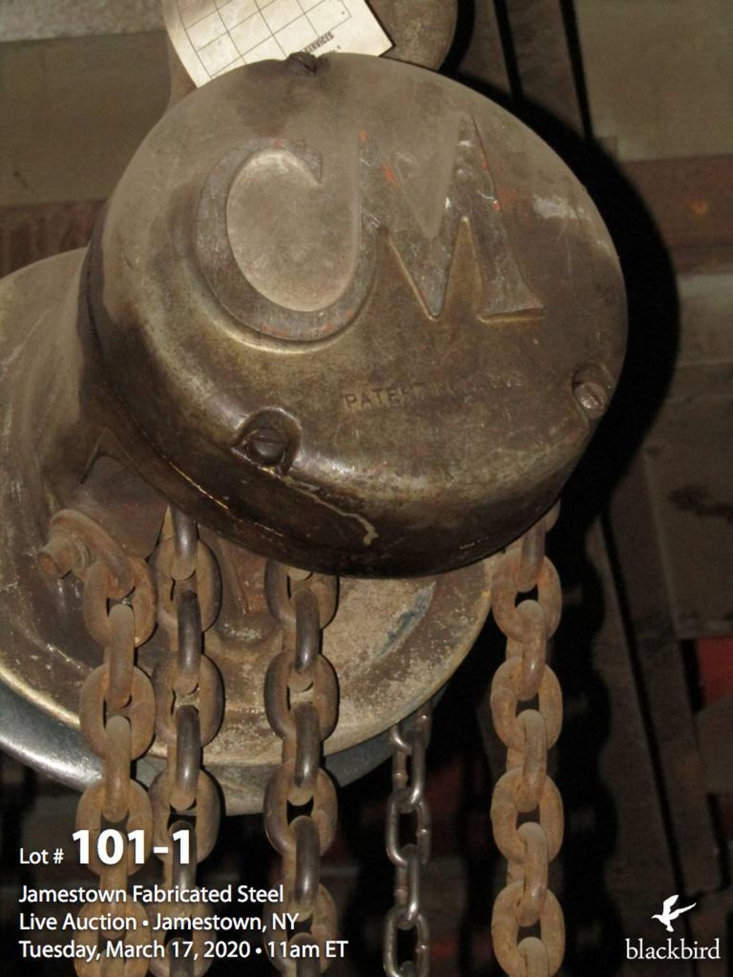 CM 3 ton chain hoist - Image 2 of 3