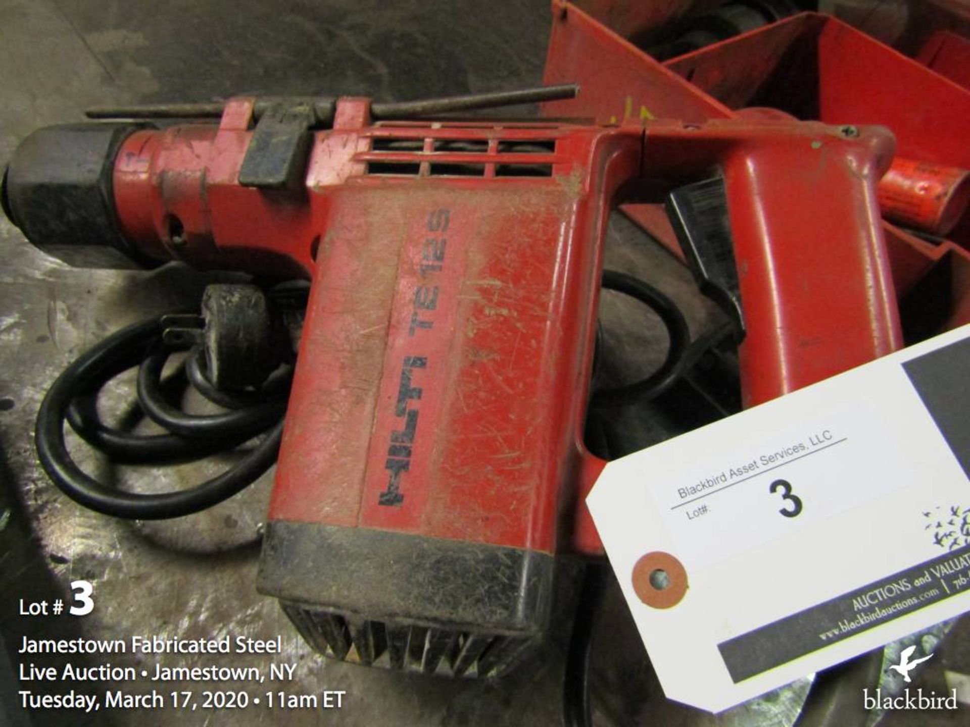 Hilti hammer drill, m/n TE125, 120v.