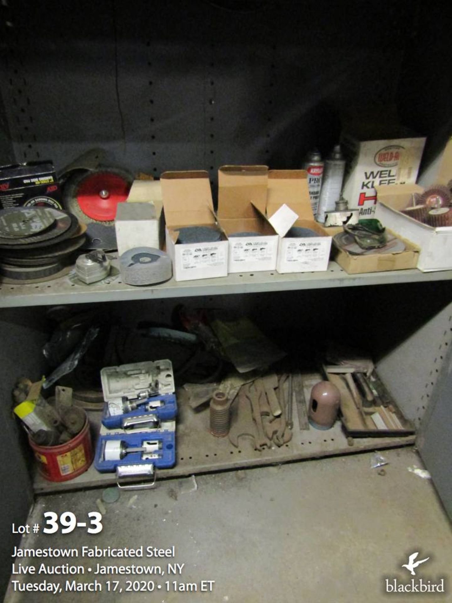 4 door welding supply cabinet w/ contents - Image 4 of 5